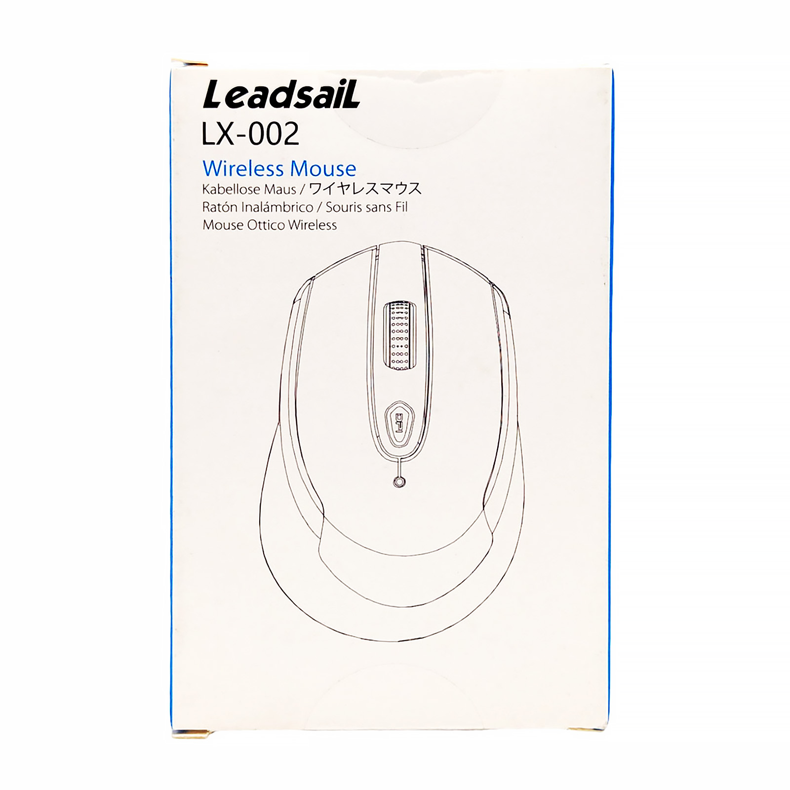 LeadsaiL Wireless Computer Mouse, 2.4G Portable Slim Cordless Mouse with 6 Buttons, (Grey)