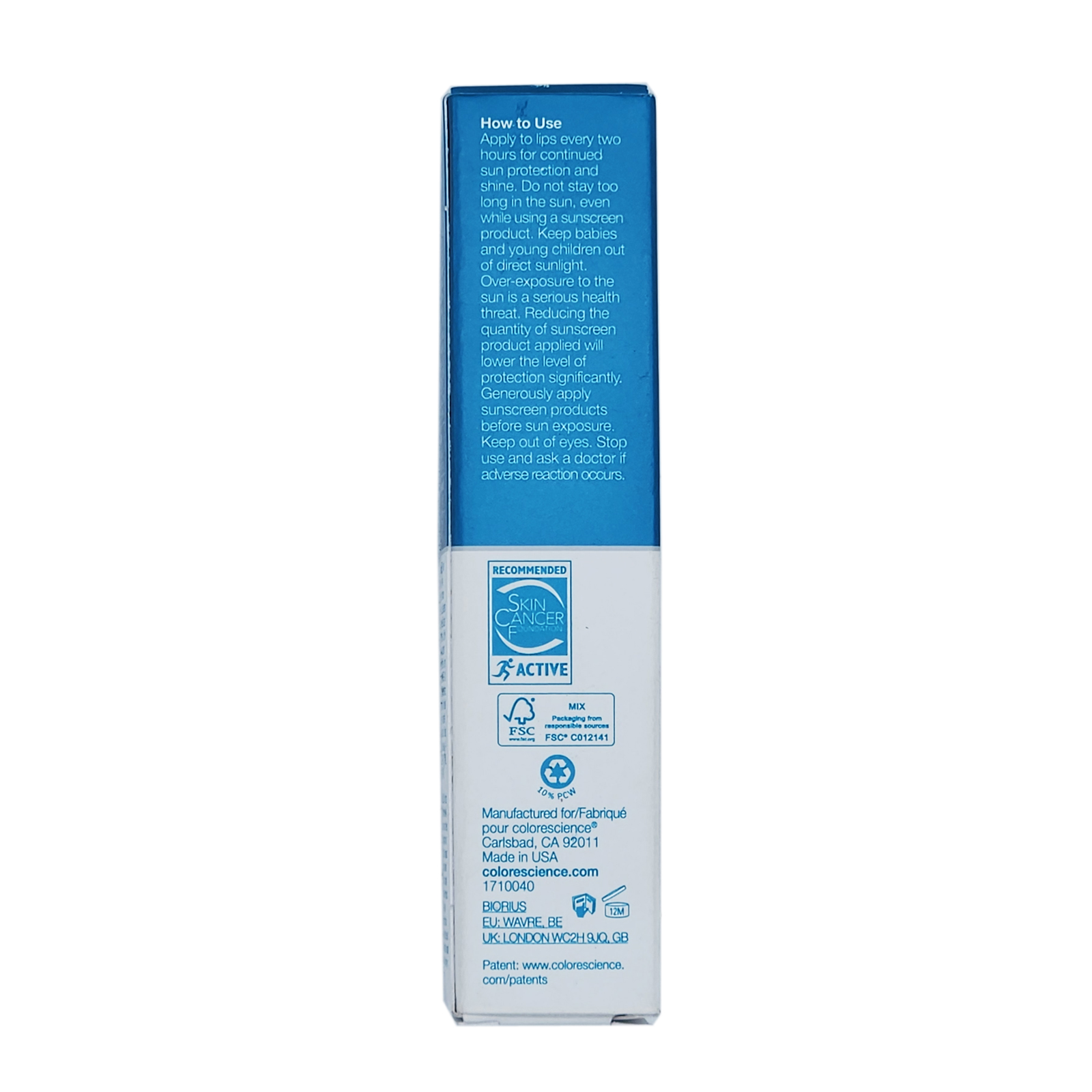 Colorescience Sunforgettable Lip Shine SPF 35 Coral 0.13 oz