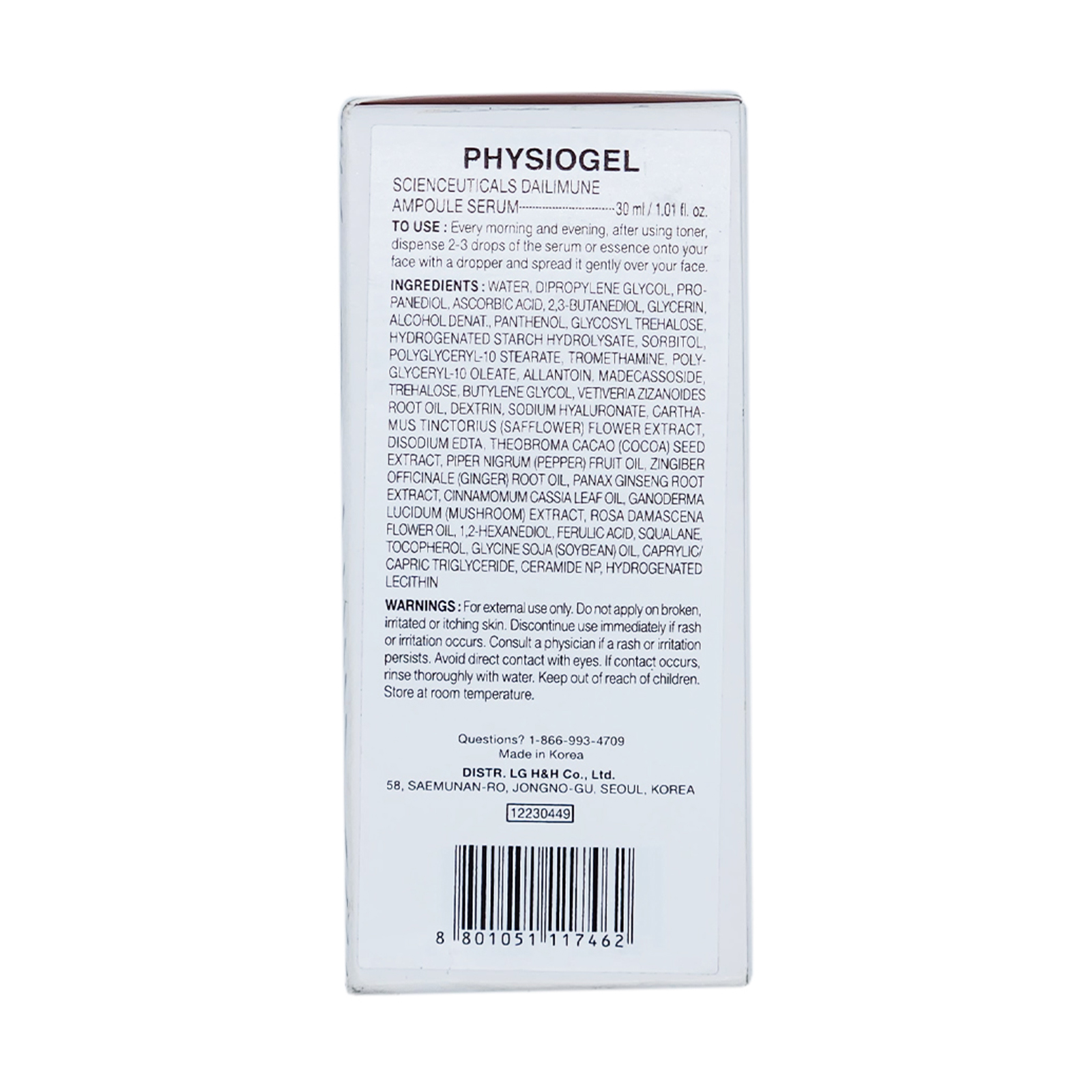 Physiogel Scienceuticals Dailimune Ampoule Vitamin C Face Serum Strengthens Skin Barrier Antioxidant, Moisturizing, Brightening, Soothing & Hydrating
