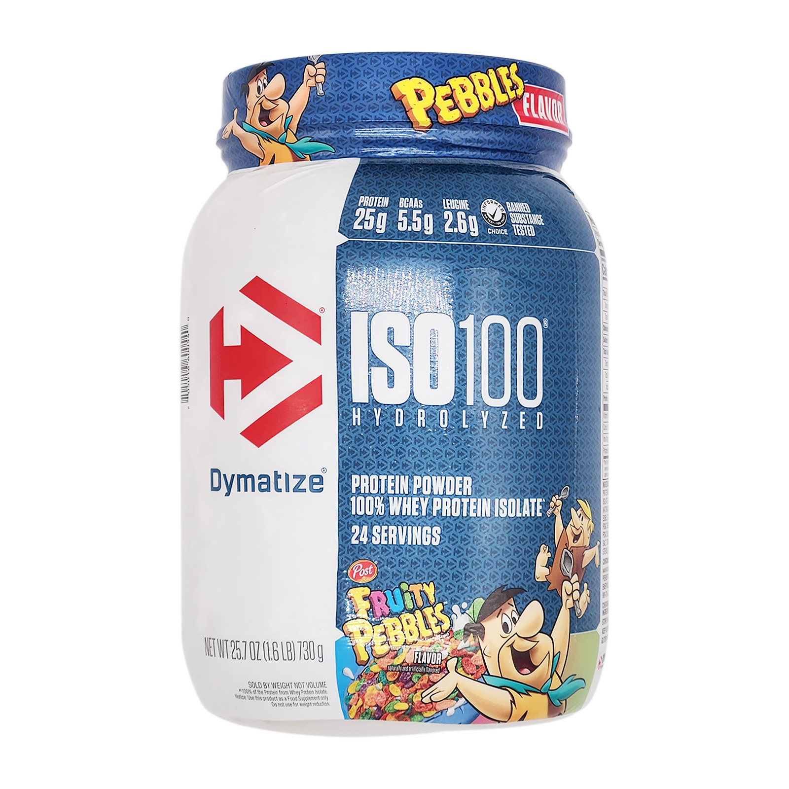 Dymatize ISO 100 Hydrolyzed Protein Powder Fruity Pebbles 24 Servings 25.7 Oz