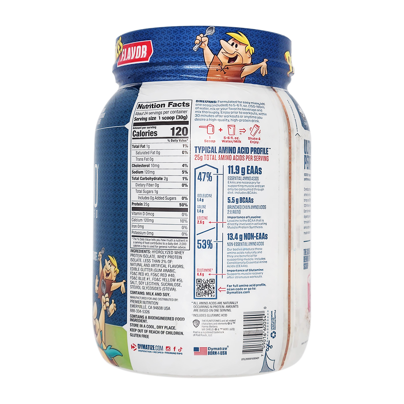 Dymatize ISO 100 Hydrolyzed Protein Powder Fruity Pebbles 24 Servings 25.7 Oz