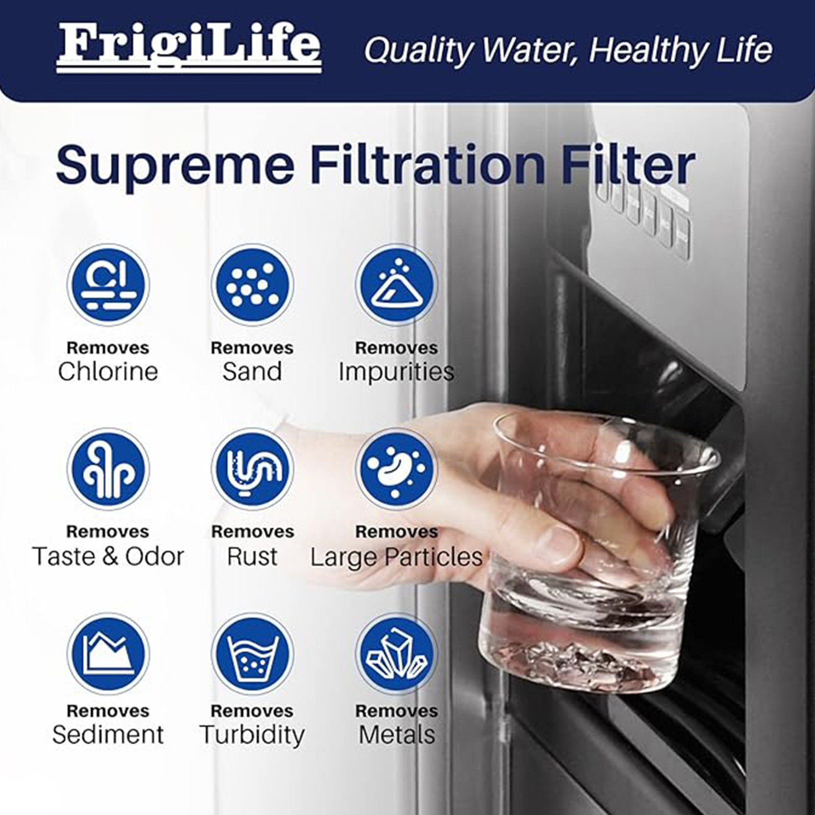 Refrigerator Water Filter Compatible with Frigidaire EPTWFU01, EWF02, Pure Source Ultra II, 3PACK