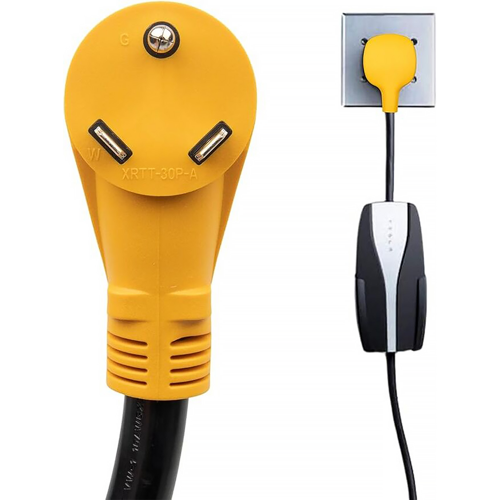 NEMA TT-30P Adapter for Tesla Gen 2 Mobile Charger Max 24 Amp