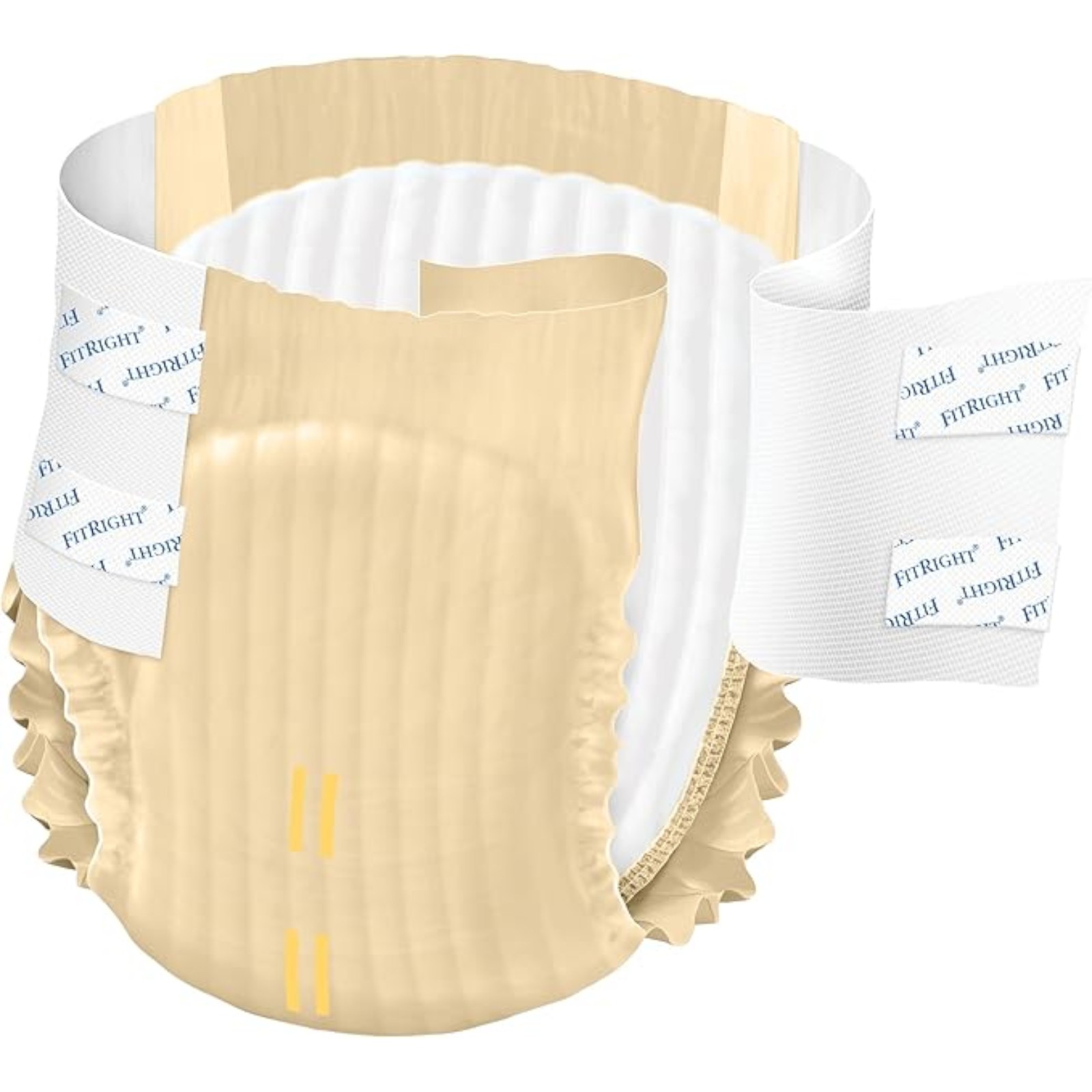 FitRight Adult Diapers, Extra Heavy Absorbency, XL (Waist Size 56in-64in), 80 Count, OptiFit Incontinence Briefs for Men and Women, Disposable, Moisture Wicking, Leak Protection