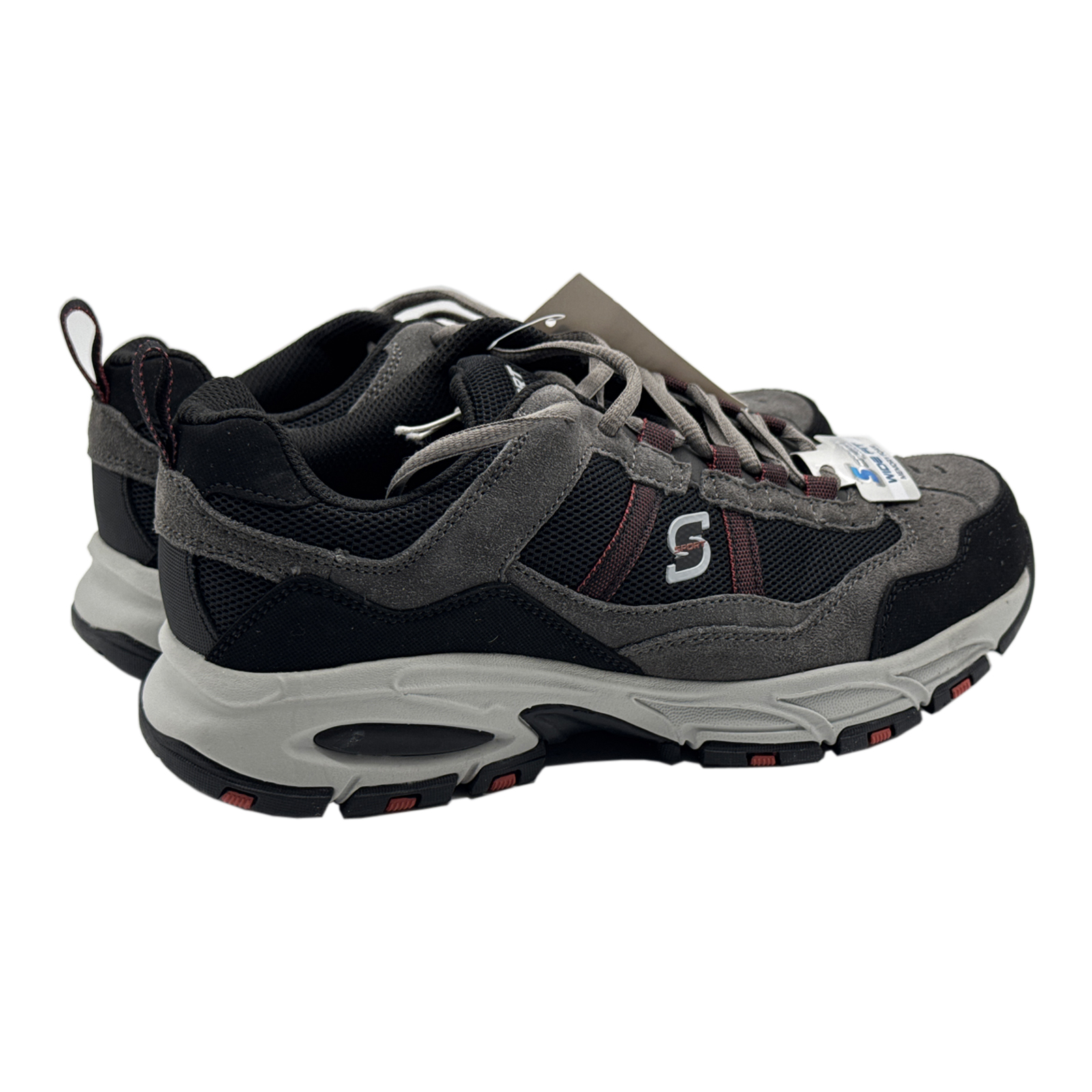 Sketchers Men's  S Sport Jerald Wide Width Sneakers - Black / Gray - Size 8 ***No Box***