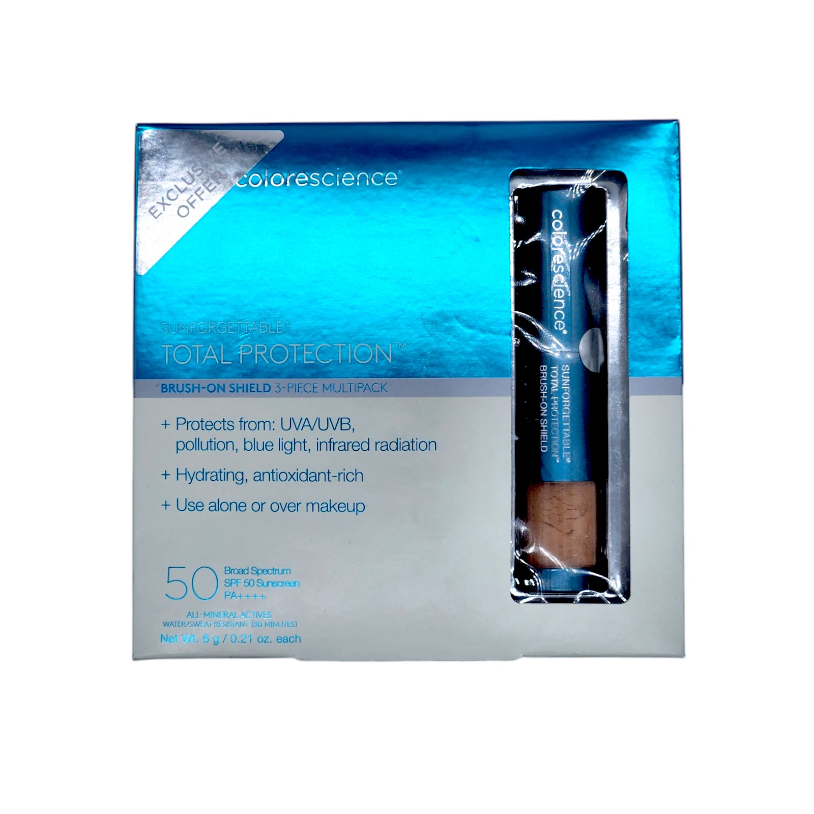 Colorescience Sunforgettable Total Protection Brush-on Shield SPF 50 Multipack - Medium