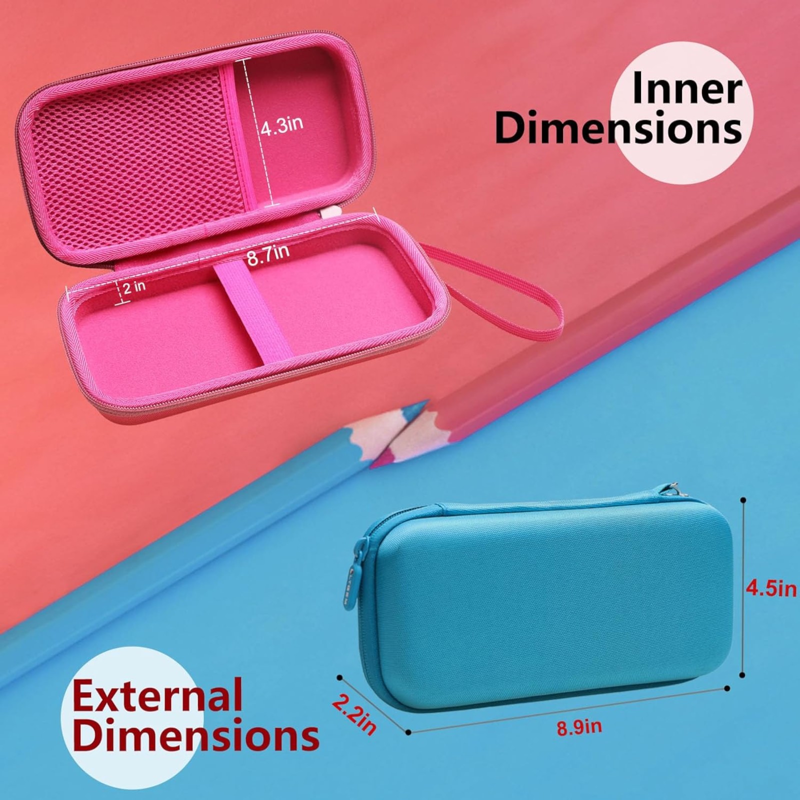 LTGEM Case Compatible with Texas Instruments Pro Graphing Calculator, Red(Case Only)