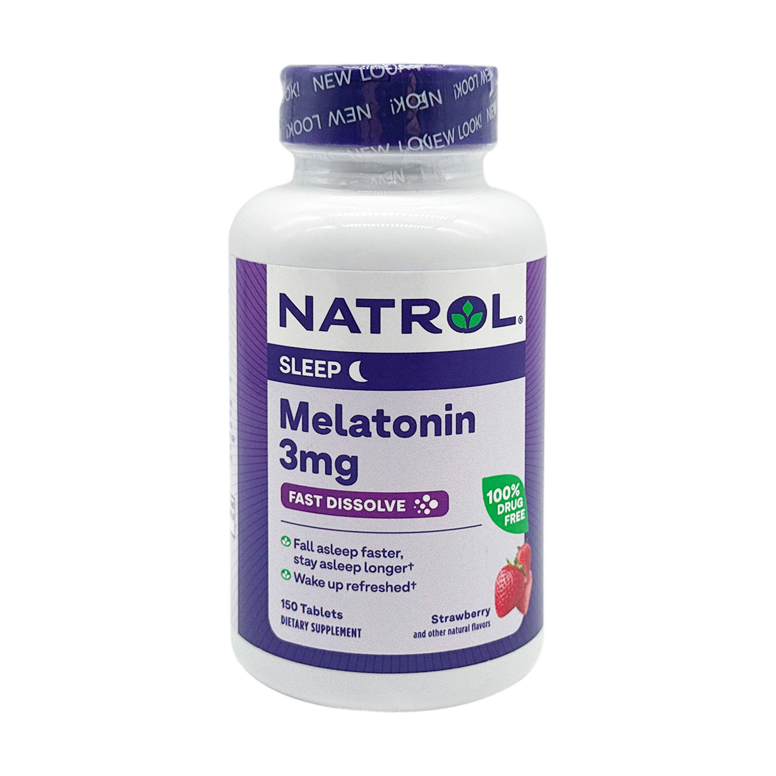 Natrol Fast Dissolve Melatonin 3mg - Strawberry 150 Tabs