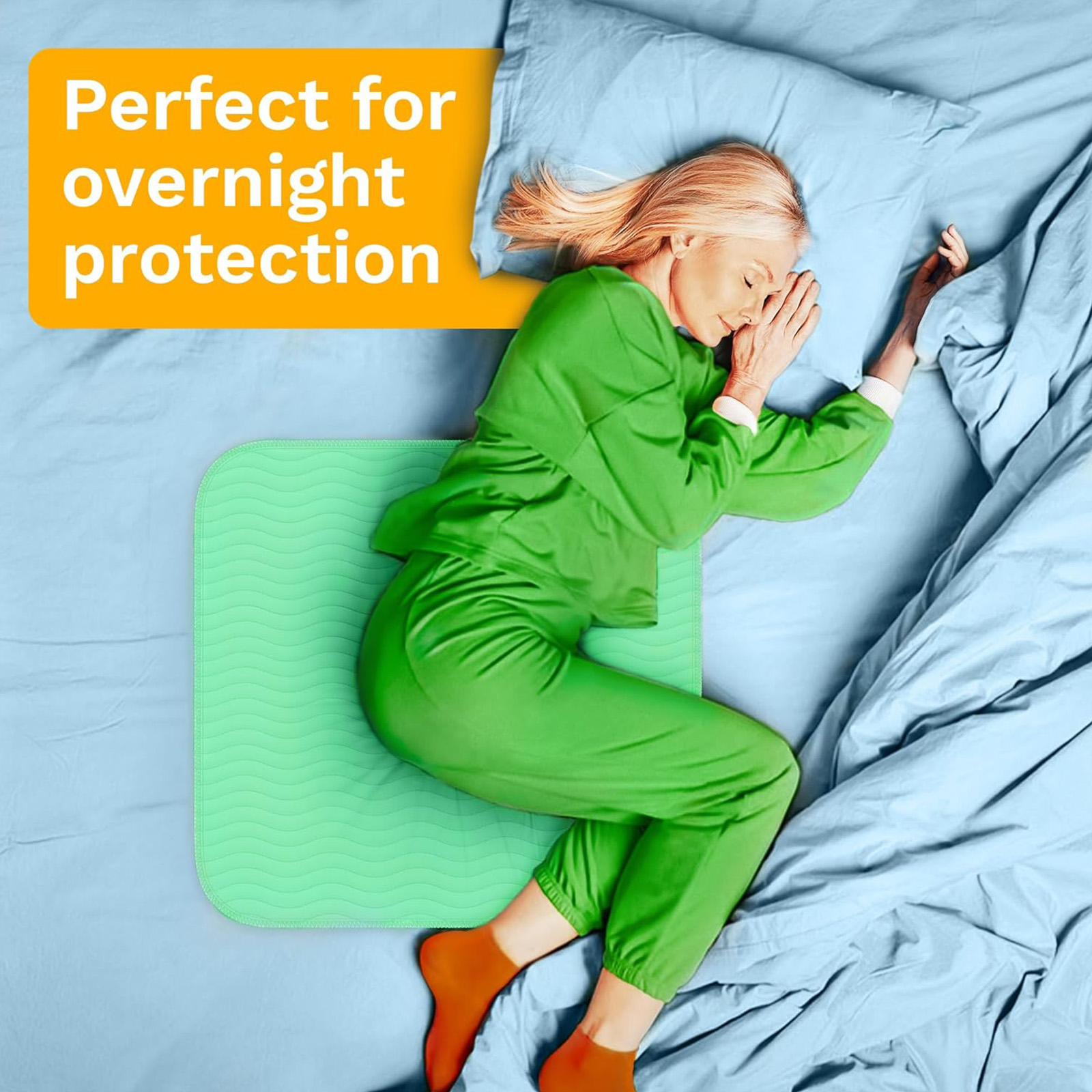 GREEN LIFESTYLE® 2Pack 41x41 Washable Underpads - Heavy Absorbency Reusable