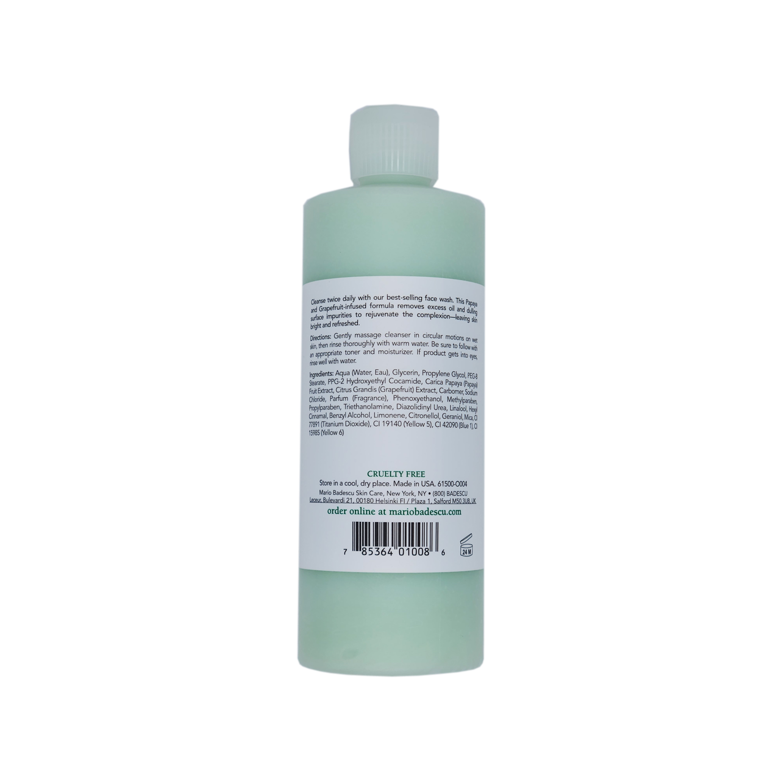 Mario Badescu Enzyme Cleansing Gel for All Skin Types 16Oz 
