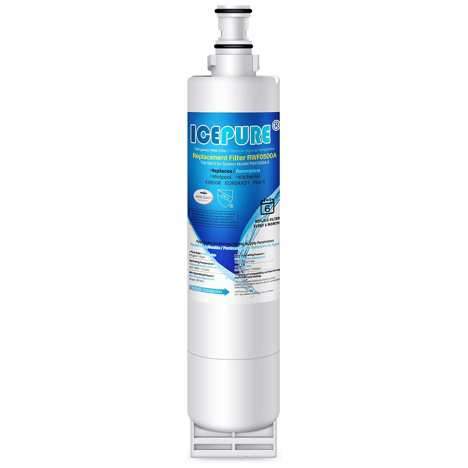 ICEPURE RWF0500A Refrigerator Water Filters - Choose Pack