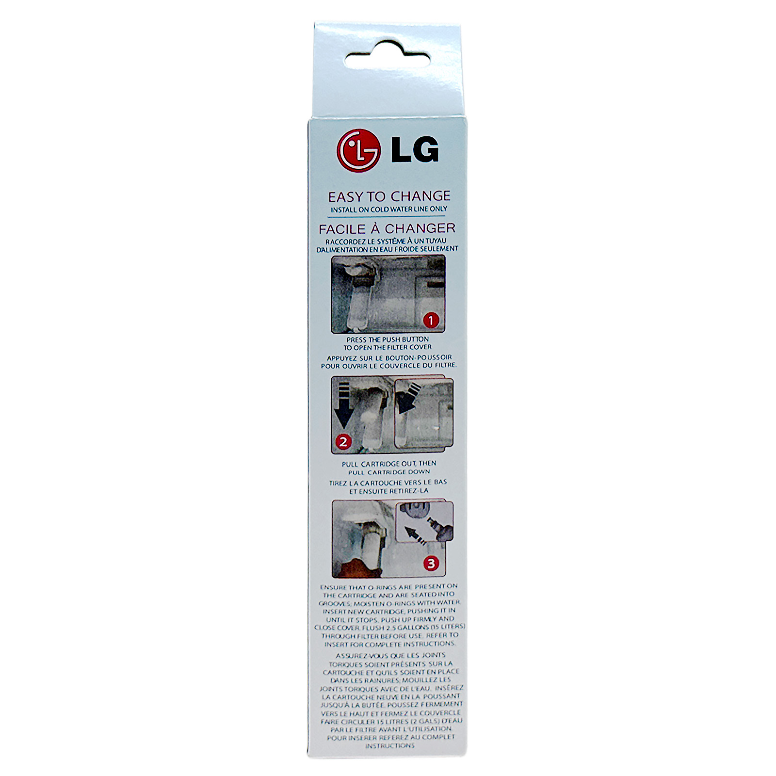 LG LT700P- 6 Month / 200 Gallon Capacity Replacement Refrigerator Water Filter (NSF42 and NSF53) ADQ36006101, ADQ36006113, ADQ75795103, or AGF80300702 , White , Single
