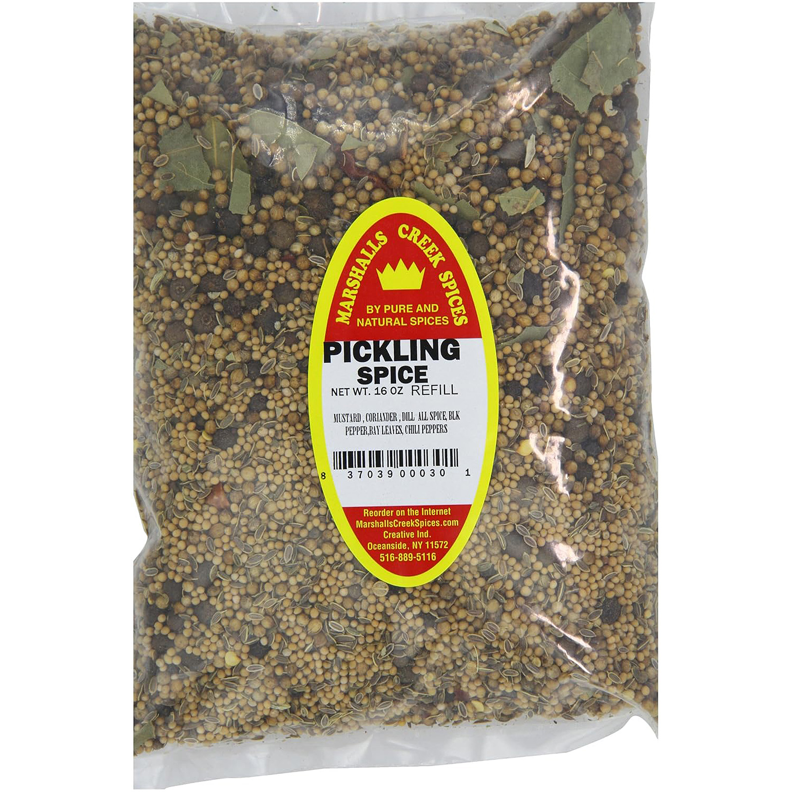 Marshall’s Creek Spices Pickling Spice Seasoning Refill, 16 Ounce 