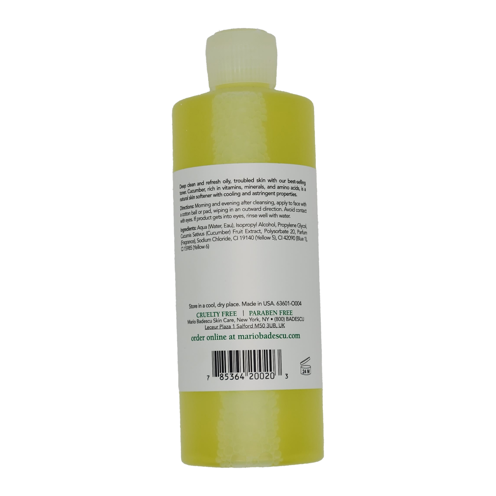 Mario Badescu Special Cucumber Lotion 16 Oz Facial Toner