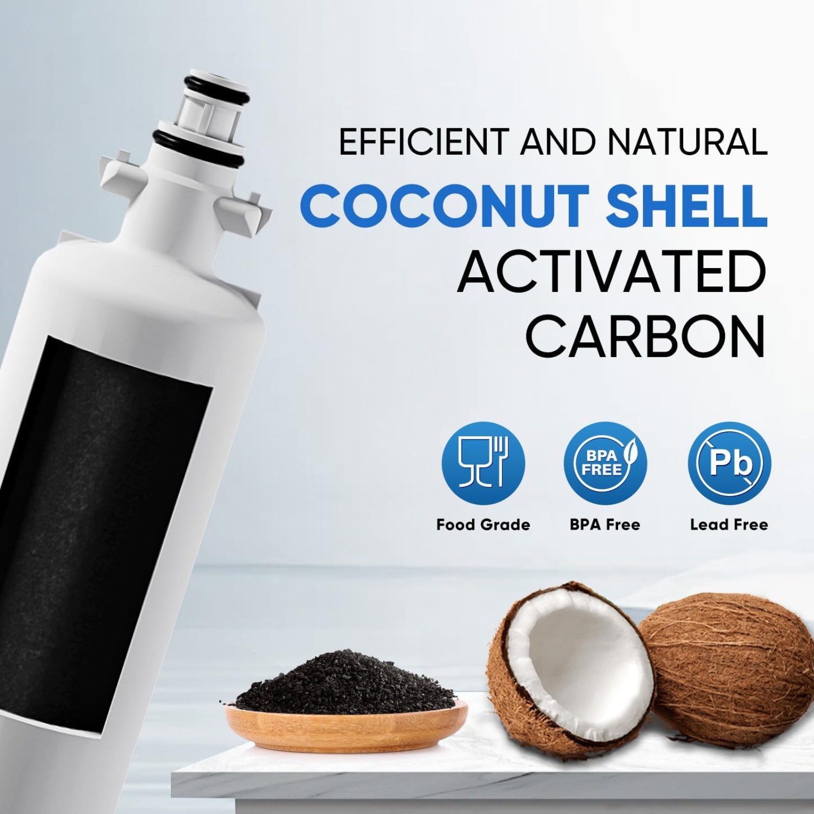 PUREPLUS 9690 Replacement for kenmore Elite 469690 LG LT700P RFC 1200A ADQ36006102 ADQ36006101 LFX28968ST RWF1052 RWF1200A LFXS29626S LFXS30766S LFX31925ST LFX31945ST Refrigerator Water Filter, 3Pack