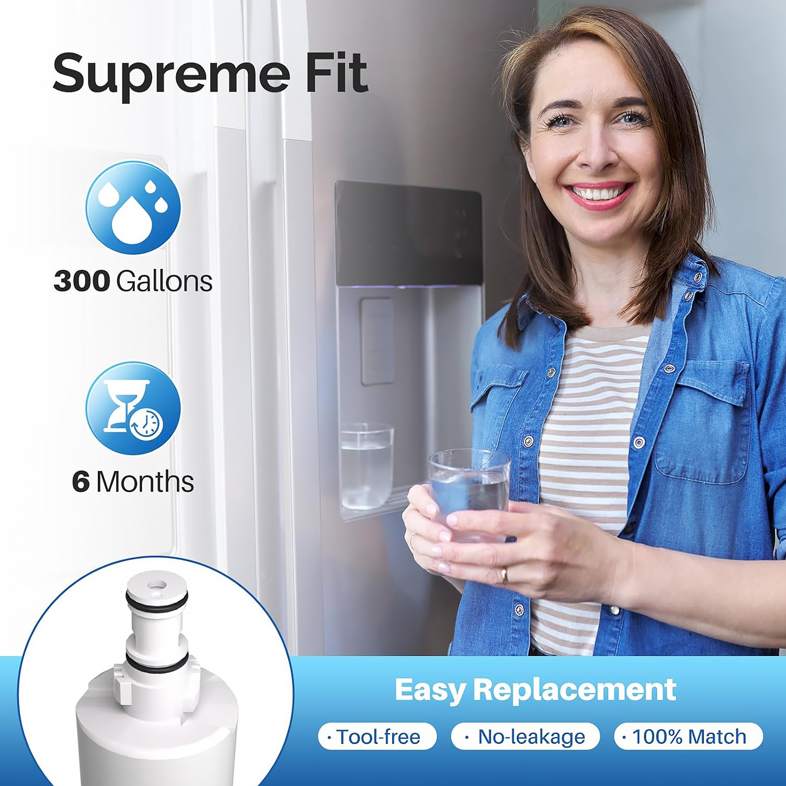 ICEPURE RWF0500A Refrigerator Water Filters - Choose Pack