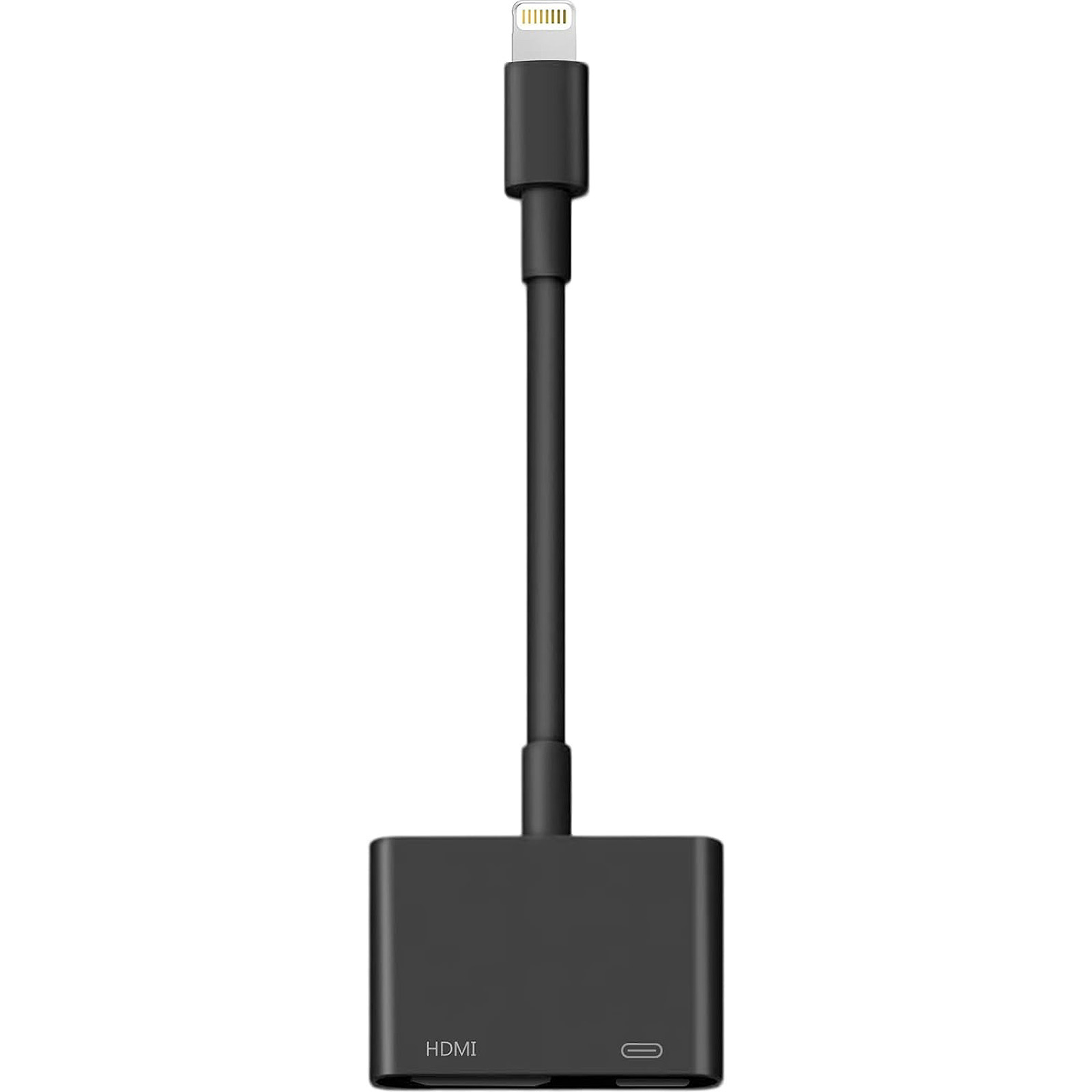 Dansrue Lightning to HDMI Adapter for iPhone/iPad: 1080P Sync, Charging Port, Black