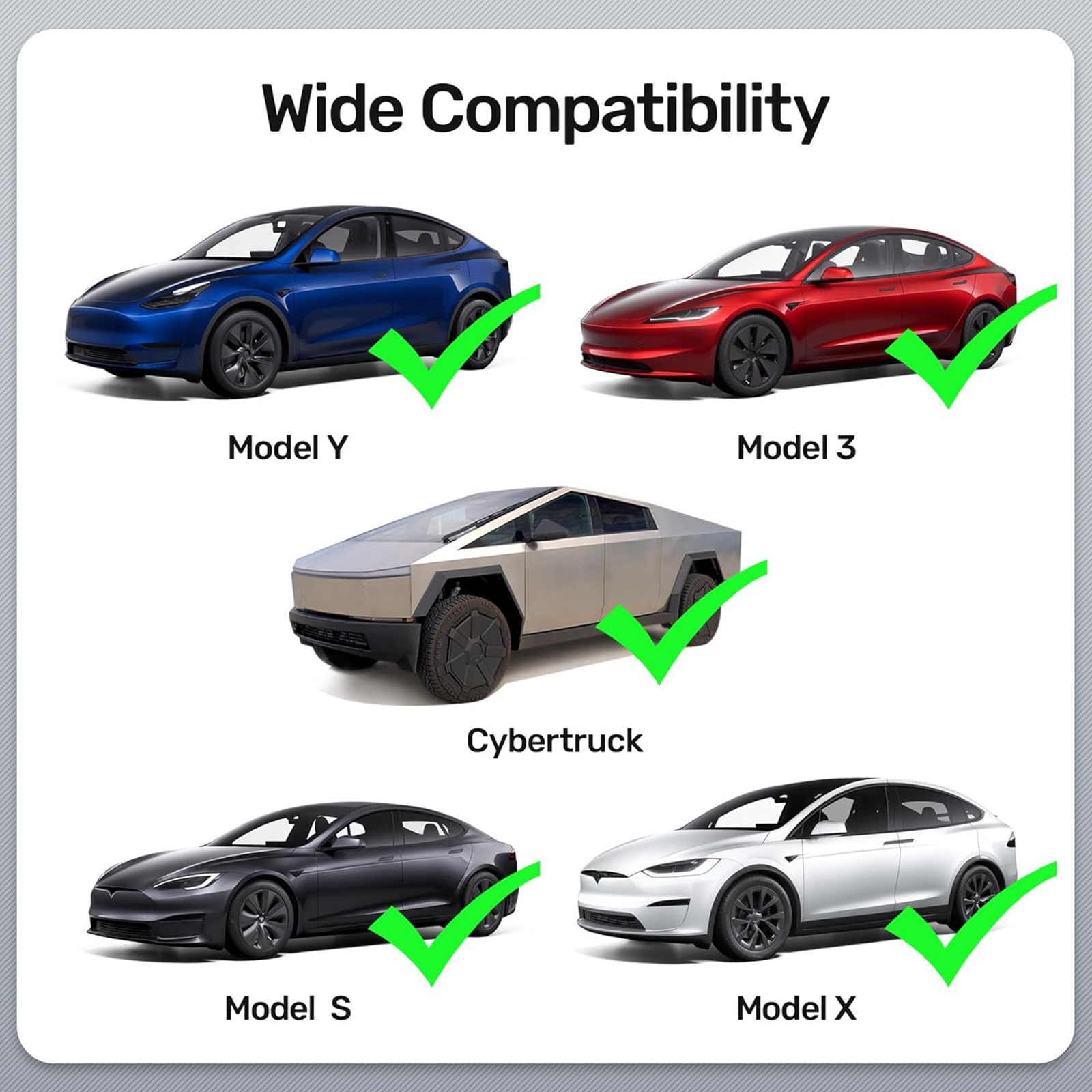 Unitek Portable Tesla Wall Charger -Level 1 & 2 EV Charger for All Tesla, 32Amp 7KW 240V Mobile Charger Connector for Tesla, EV Charging Station for Tesla, Tesla Home Charger for ModelY/3/S/X