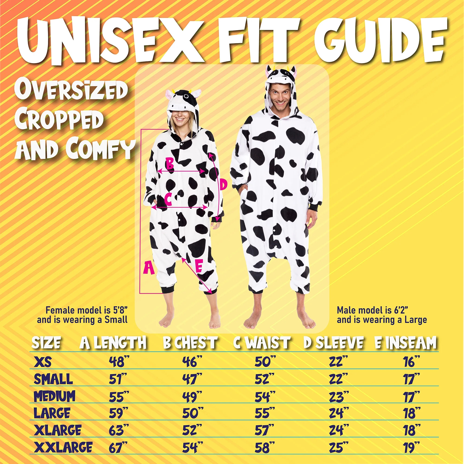 Silver Lilly Adult Pajamas  Plush 1-piece Cow Costume, Small