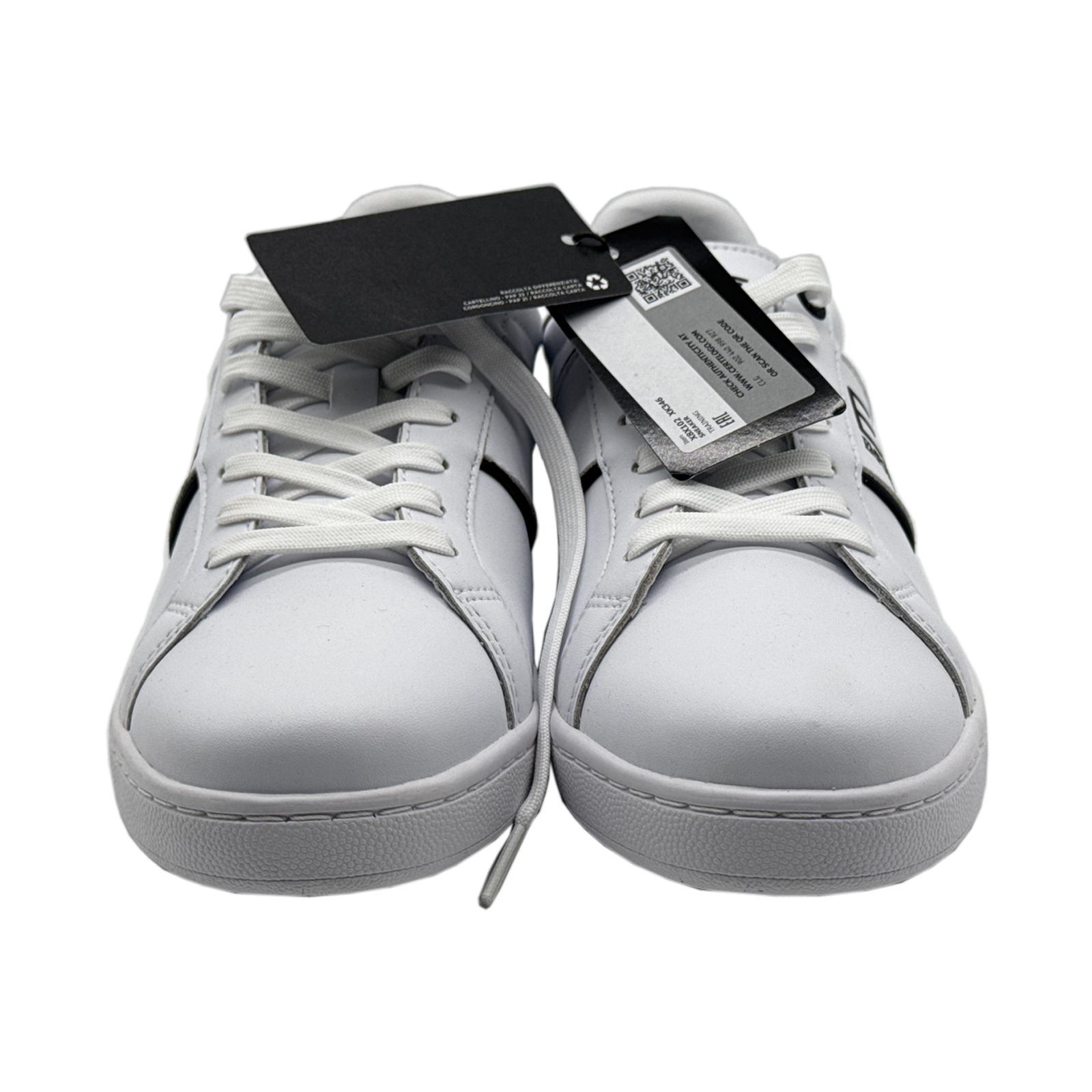 EMPORIO ARMANI EA7 X8X102 Trainers - White / Black - Size 8.5 (US)