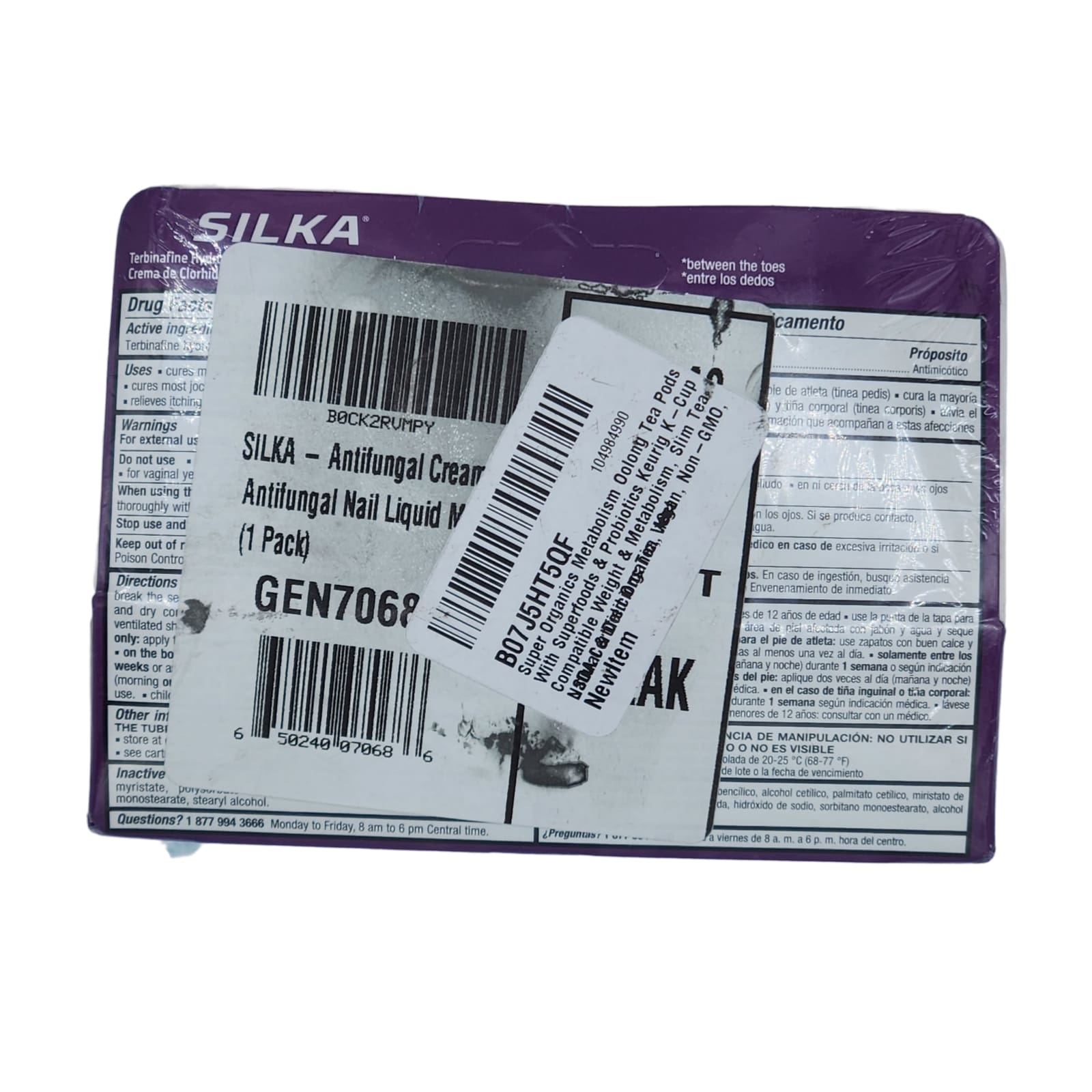 Silka Max Strength Antifungal Liquid & Cream Set - Powerful Relief for Toenail Fungus, Athlete's Foot, and Ringworm, Itch and Burn Relief