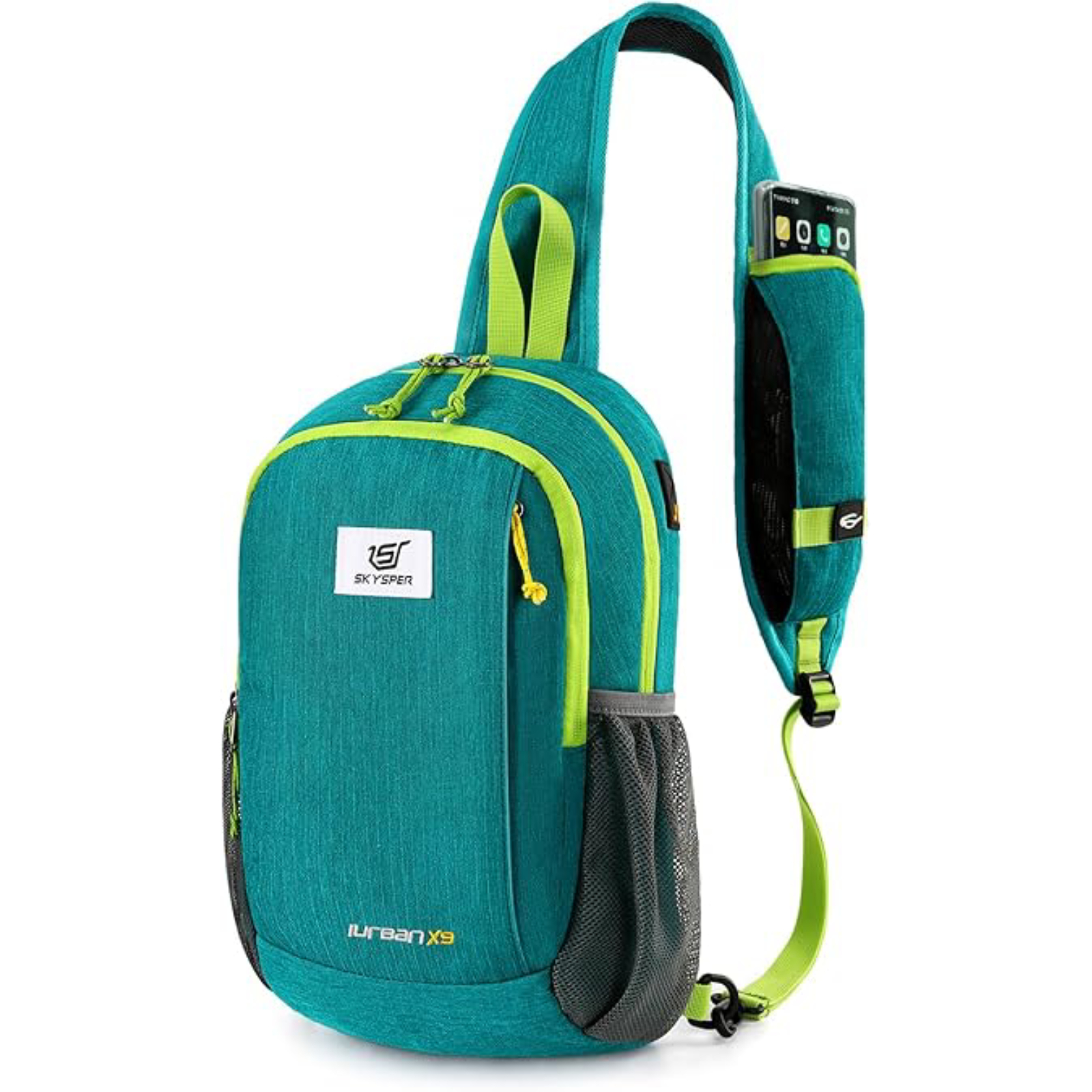 SKYSPER Sling Backpack with RFID Pocket Lightweight Crossbody Bag for Hiking Travel Shoulder Chest Bag for Men Women