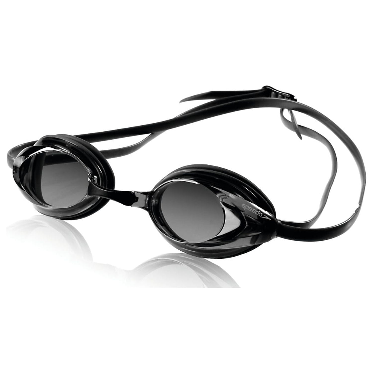Speedo Vanquisher Optical Competition Swim Swimming Goggles Smoke Diopter -6.0