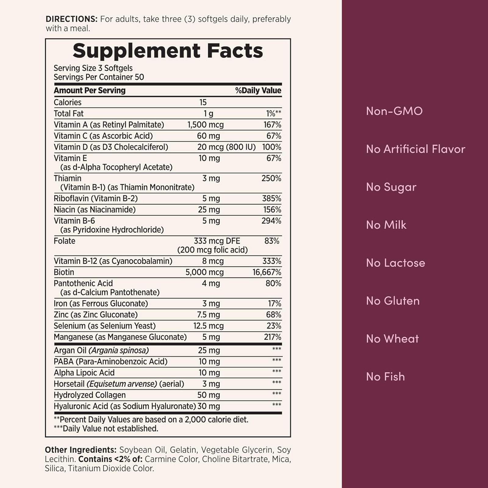 Nature's Bounty Advanced Hair, Skin & Nails, 150 Rapid Release Softgels