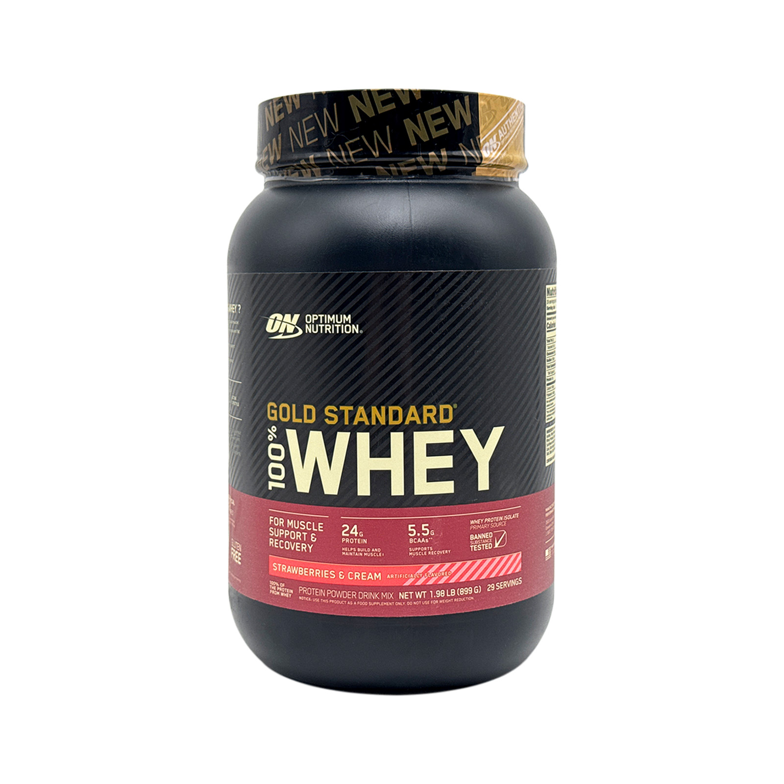 Optimum Nutrition Gold Standard 100% Whey Protein - Strawberries & Cream - 1.98 lb 