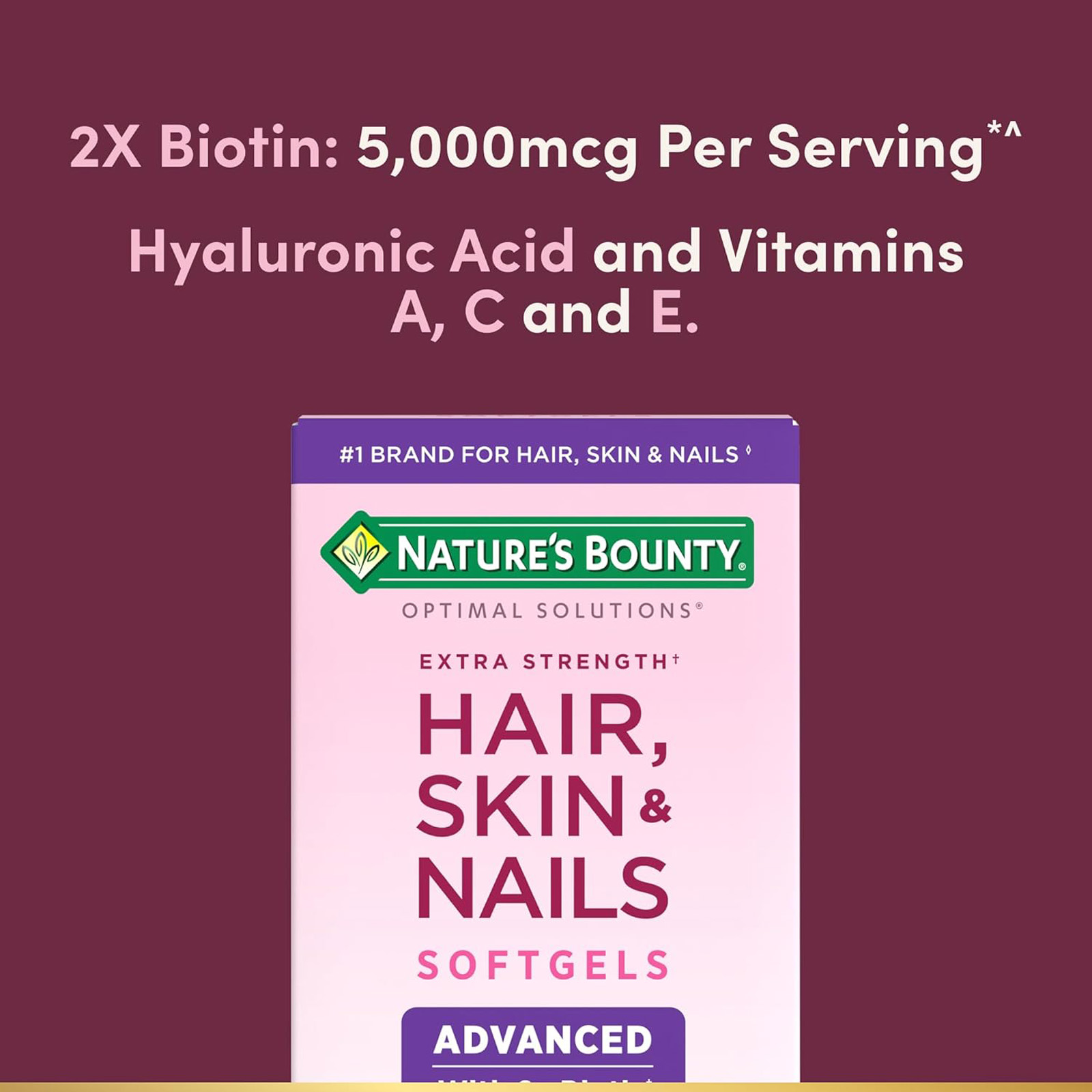 Nature's Bounty Advanced Hair, Skin & Nails, 150 Rapid Release Softgels