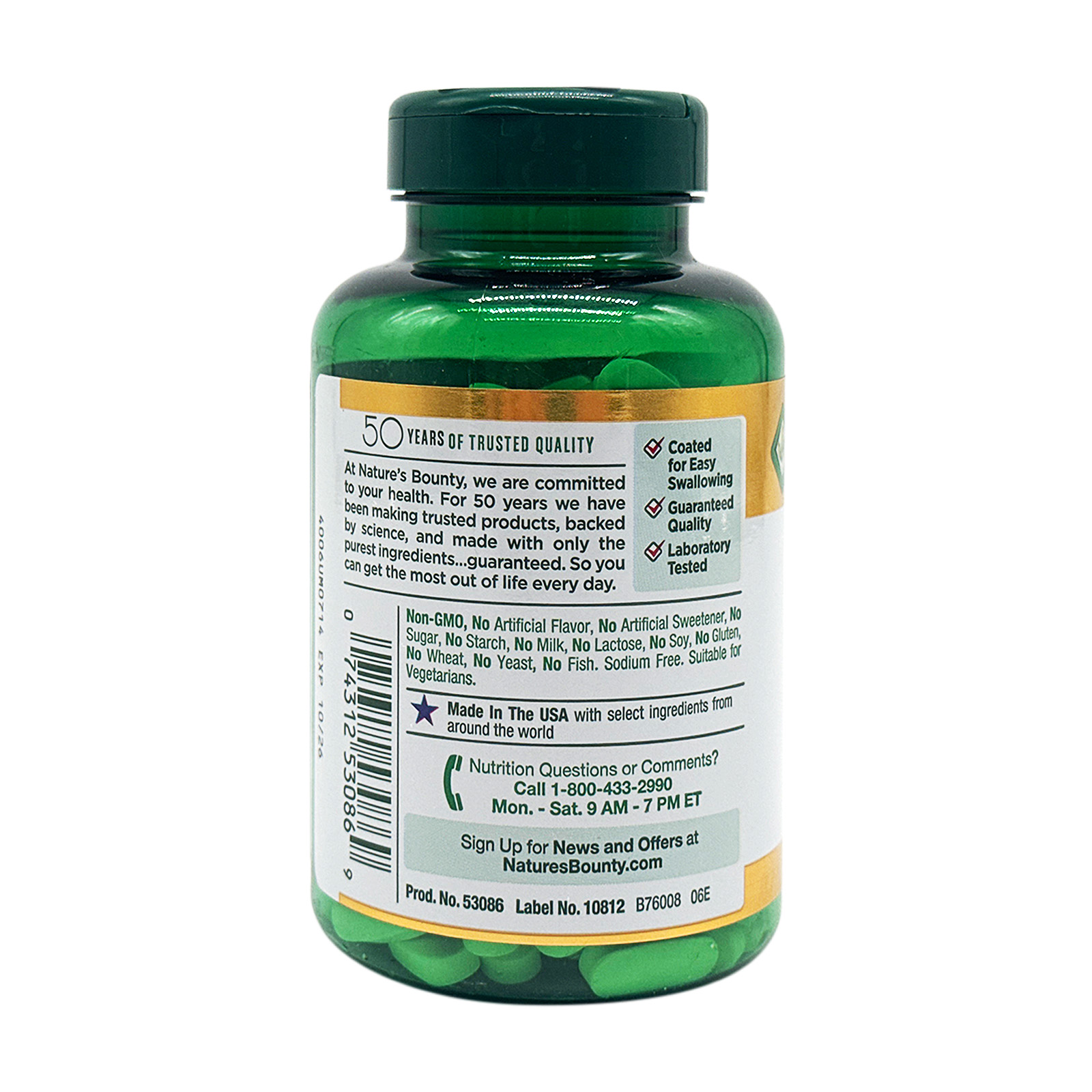Nature’s Bounty Magnesium, 500 mg, 200 Coated Tablets