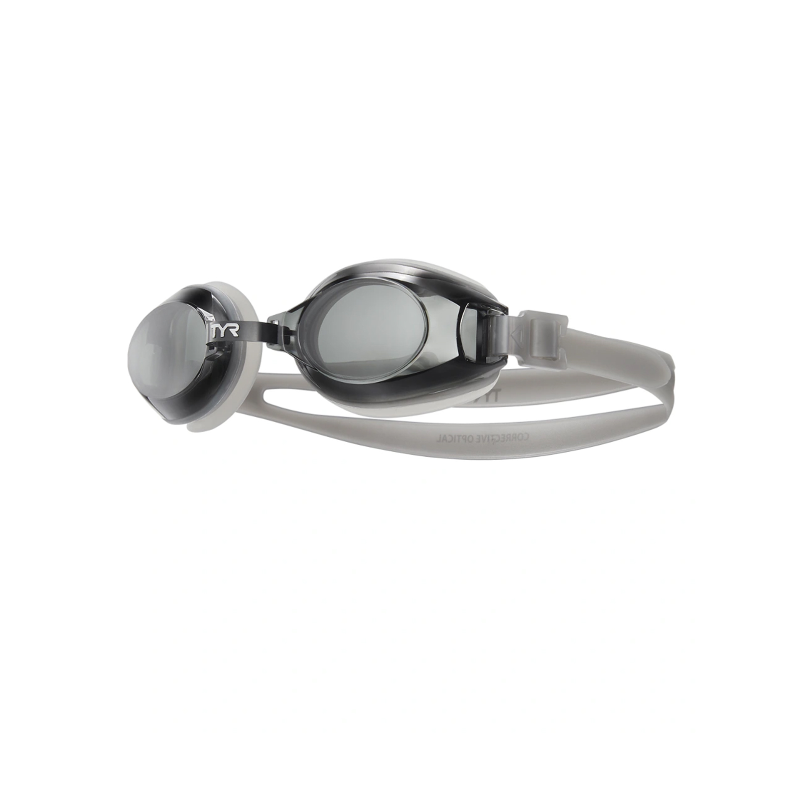 TYR Active Corrective Optical Swim Goggles, Smoke, Adult -3.00 Diopter