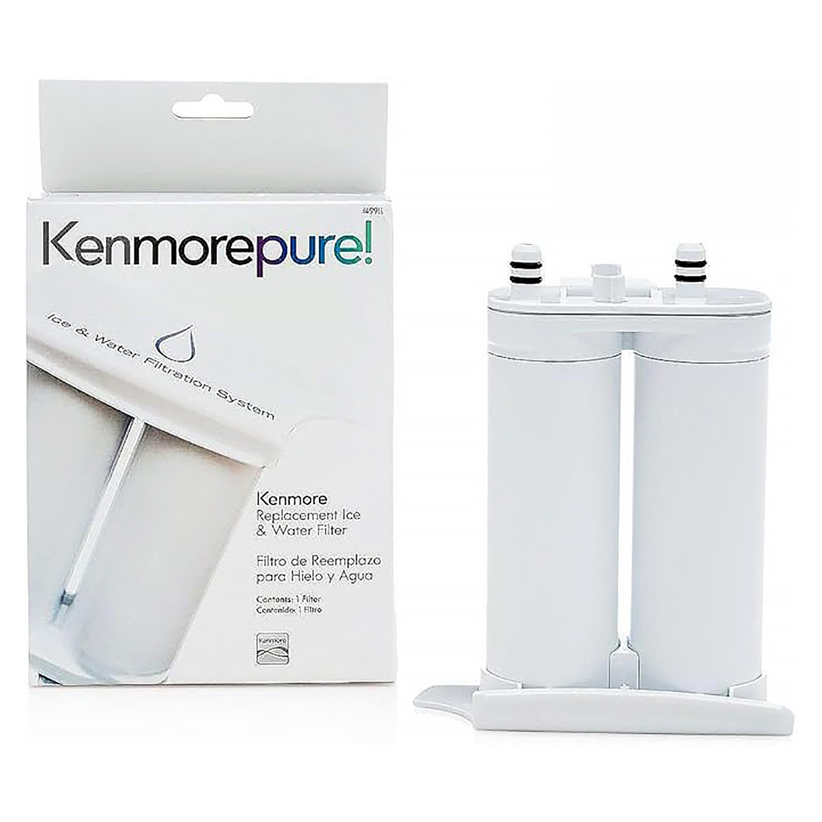 Kenmore 9911 Refrigerator Water Filter, 1 Count (Pack of 1), White