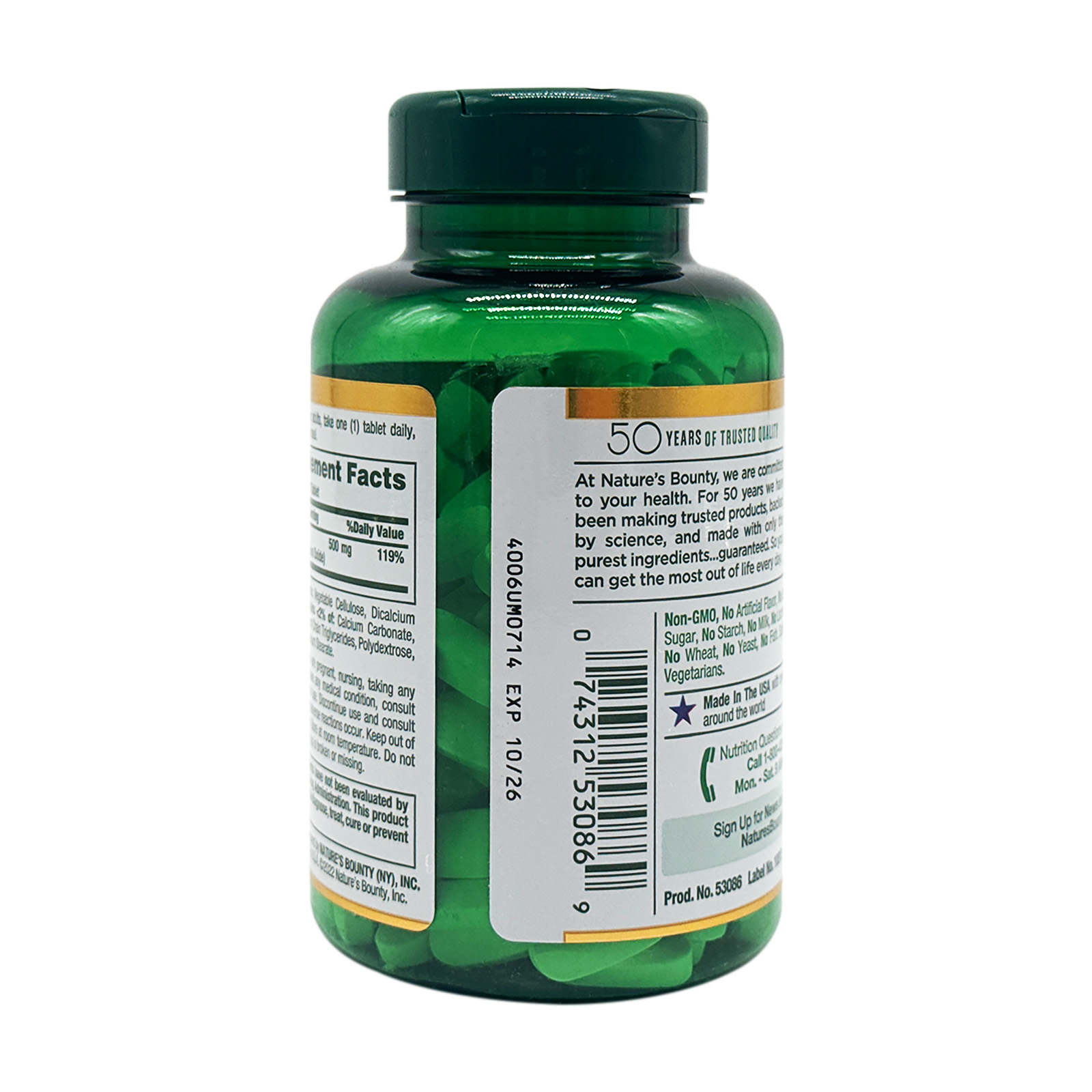 Nature’s Bounty Magnesium, 500 mg, 200 Coated Tablets