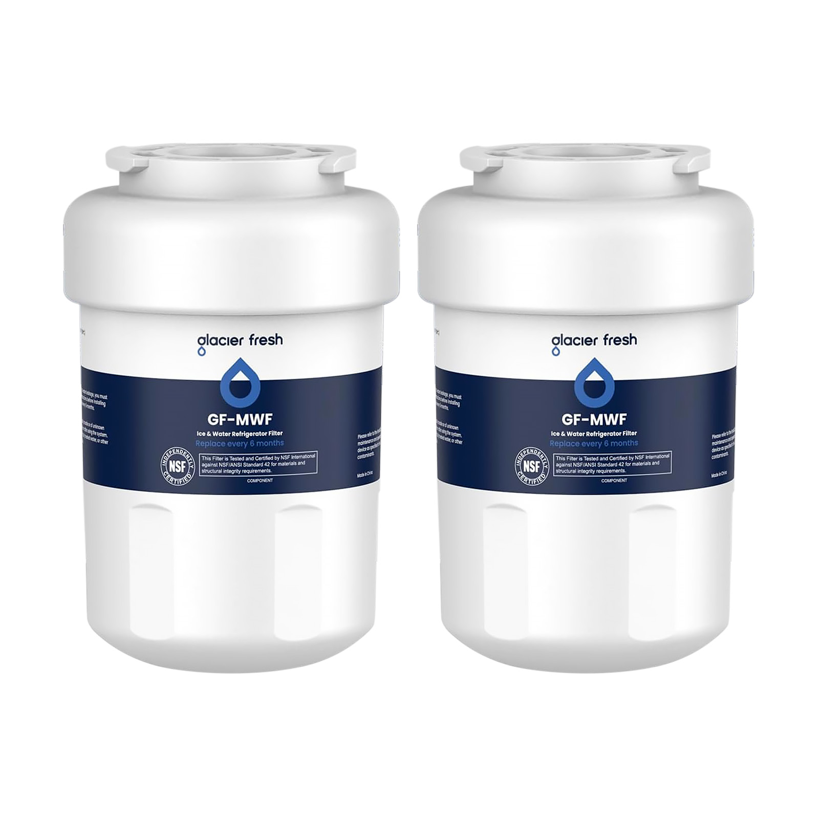 GLACIER FRESH Replacement for MWF Refrigerator Water Filters - Choose Pack