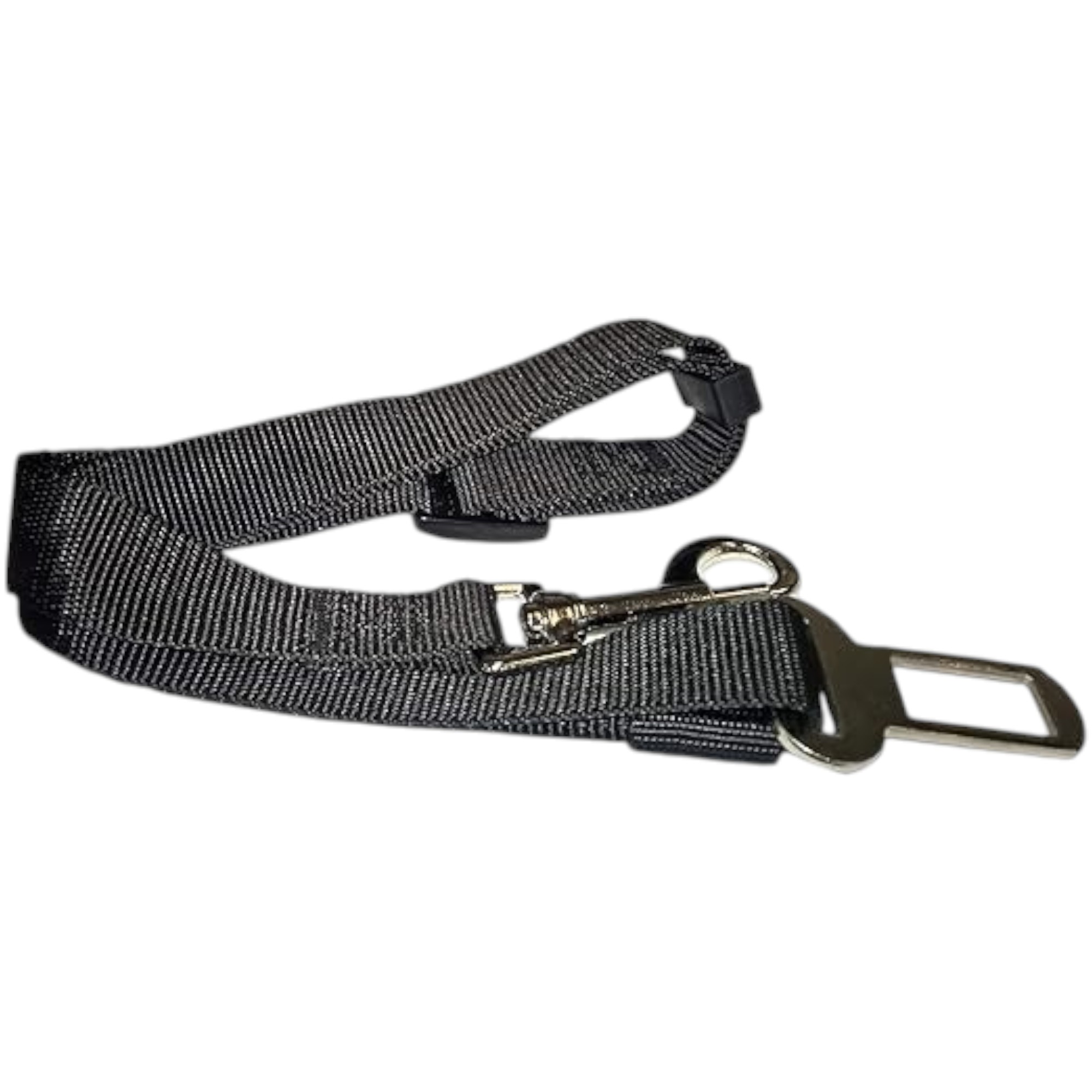 Furhaven Adjustable Pet Seat Belt for Cars & Standard Vehicles - Black, One Size