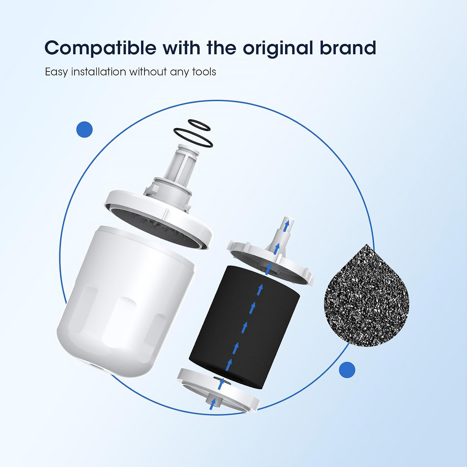 GLACIER FRESH GF-03G Water Filter Compatible with Samsung Aqua-Pure Plus, 3 Pack