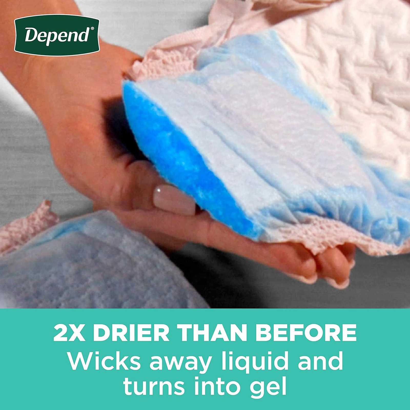 Depend Fresh Protection Adult Incontinence Underwear for Women 32 Count, Small