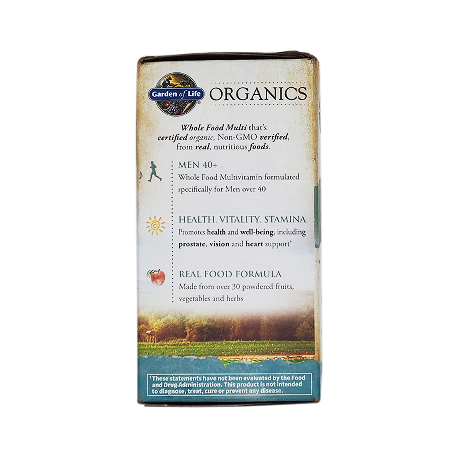 Garden of Life Organics Men's 40+ Multivitamin, 60 Vegan Tablets