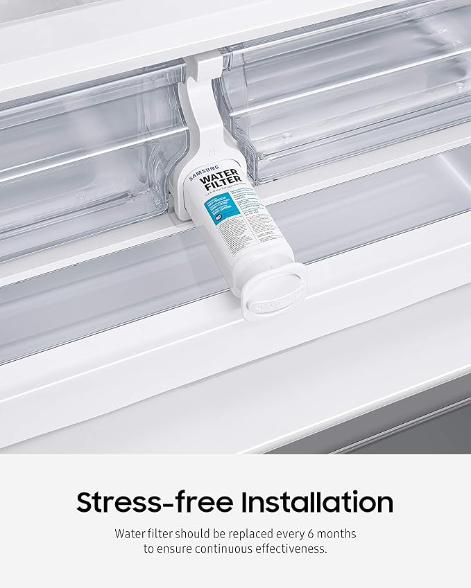 SAMSUNG DA29-00020B Genuine Filter for Refrigerator Water and Ice, Carbon Block Filtration for Clean, Clear Drinking Water, 6-Month Life, HAF-CIN/EXP (Choose Pack)