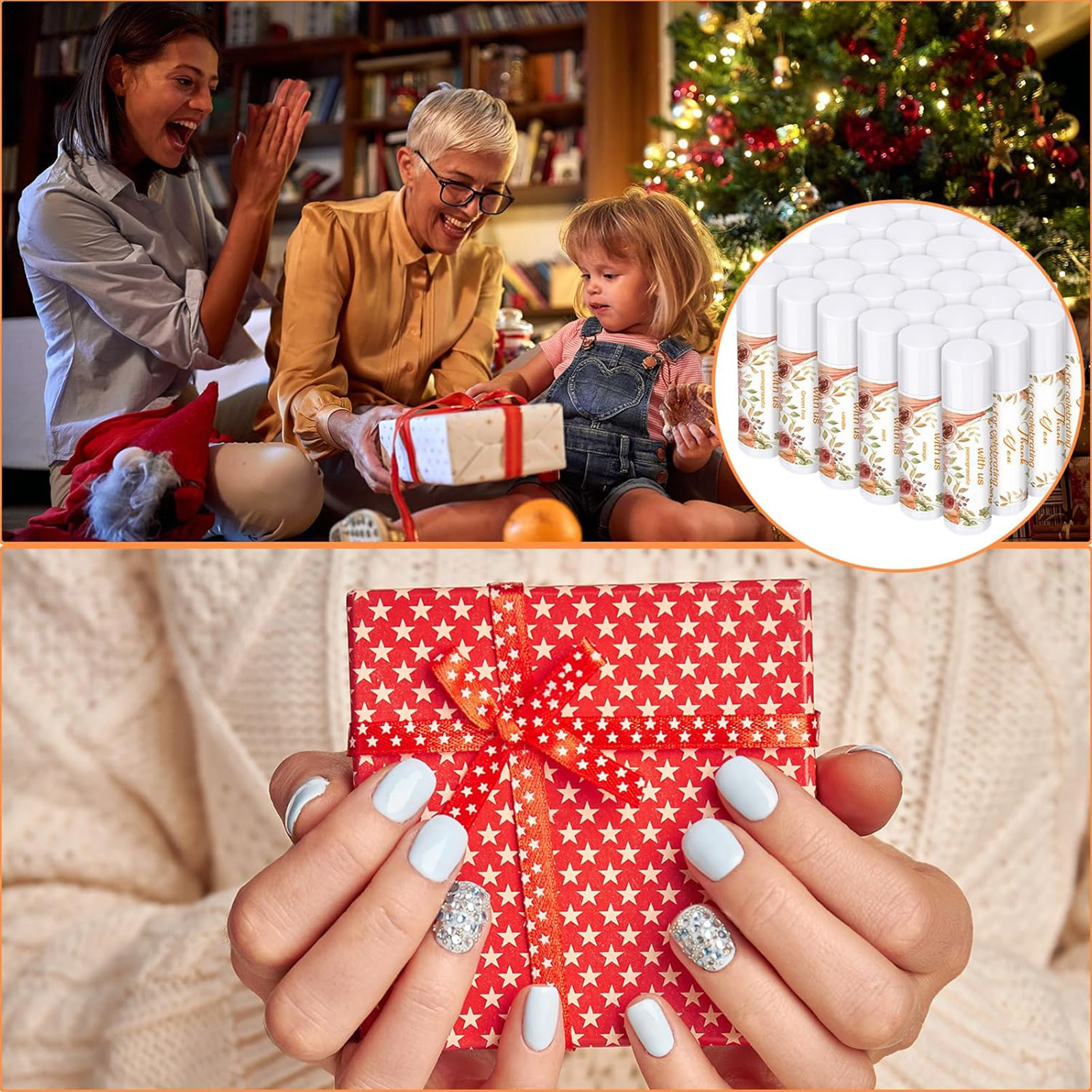 Dunzy 50 Pcs Mint Lip Balm: Bulk Thank You Gifts for Baby/Bridal Showers, Lip Care