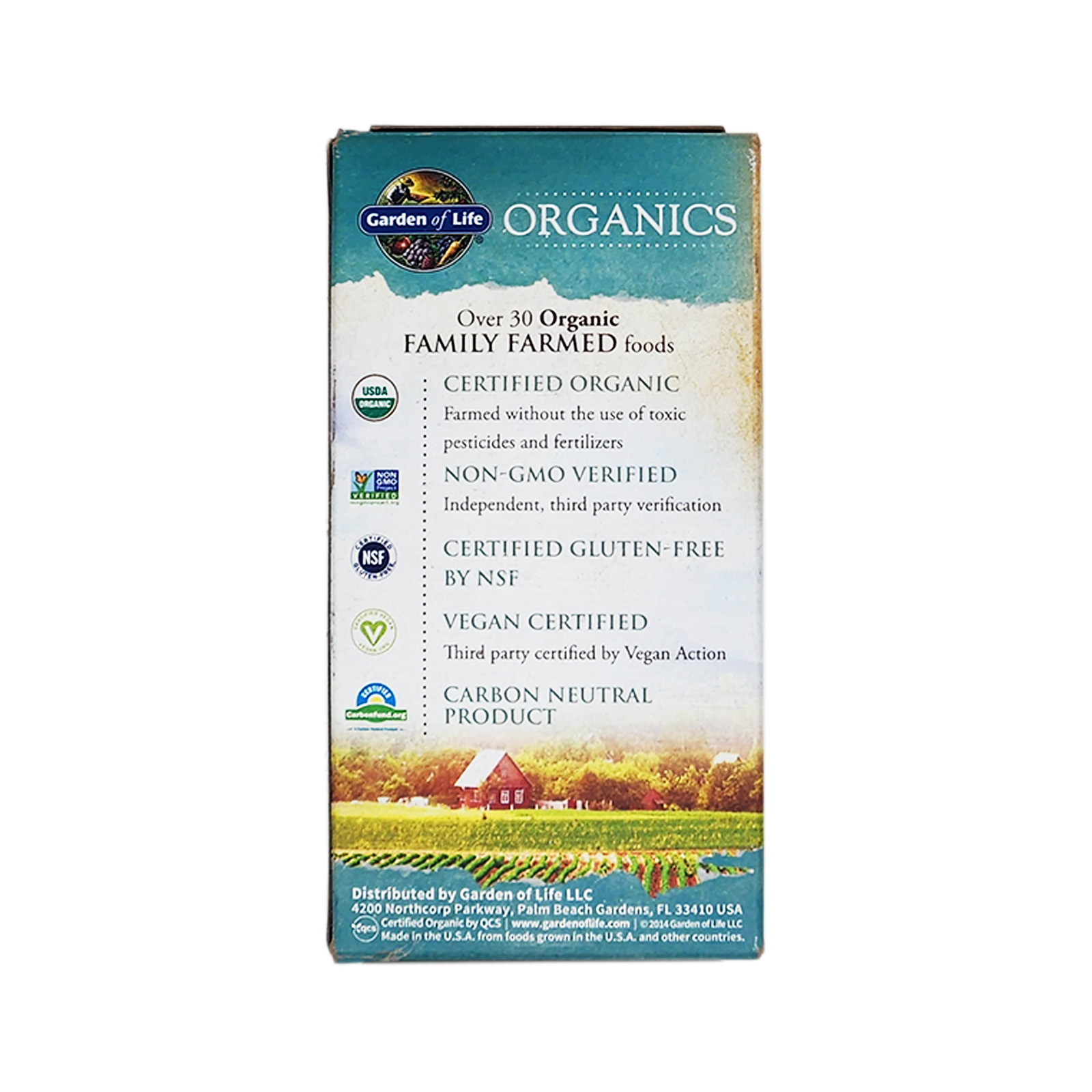 Garden of Life Organics Men's 40+ Multivitamin, 60 Vegan Tablets