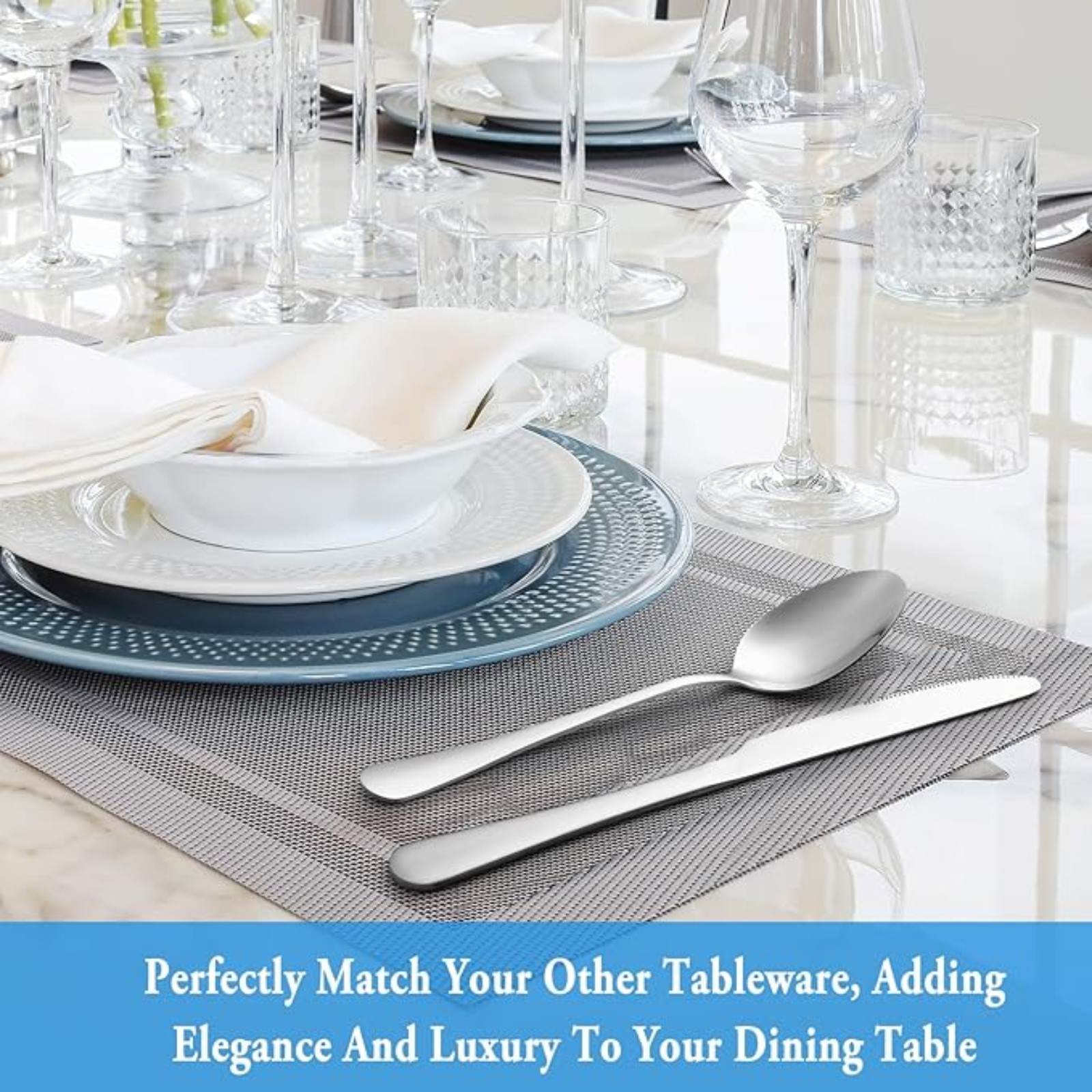 MUTNITT Teaspoon Set,16 Piece 6.7" Spoons Silverware, Premium Food Grade Stainless Steel Tea Spoons, Durable Small Spoon, Good Teaspoons, Kitchen Dessert Spoon Set, Mirror Finish & Dishwasher Safe