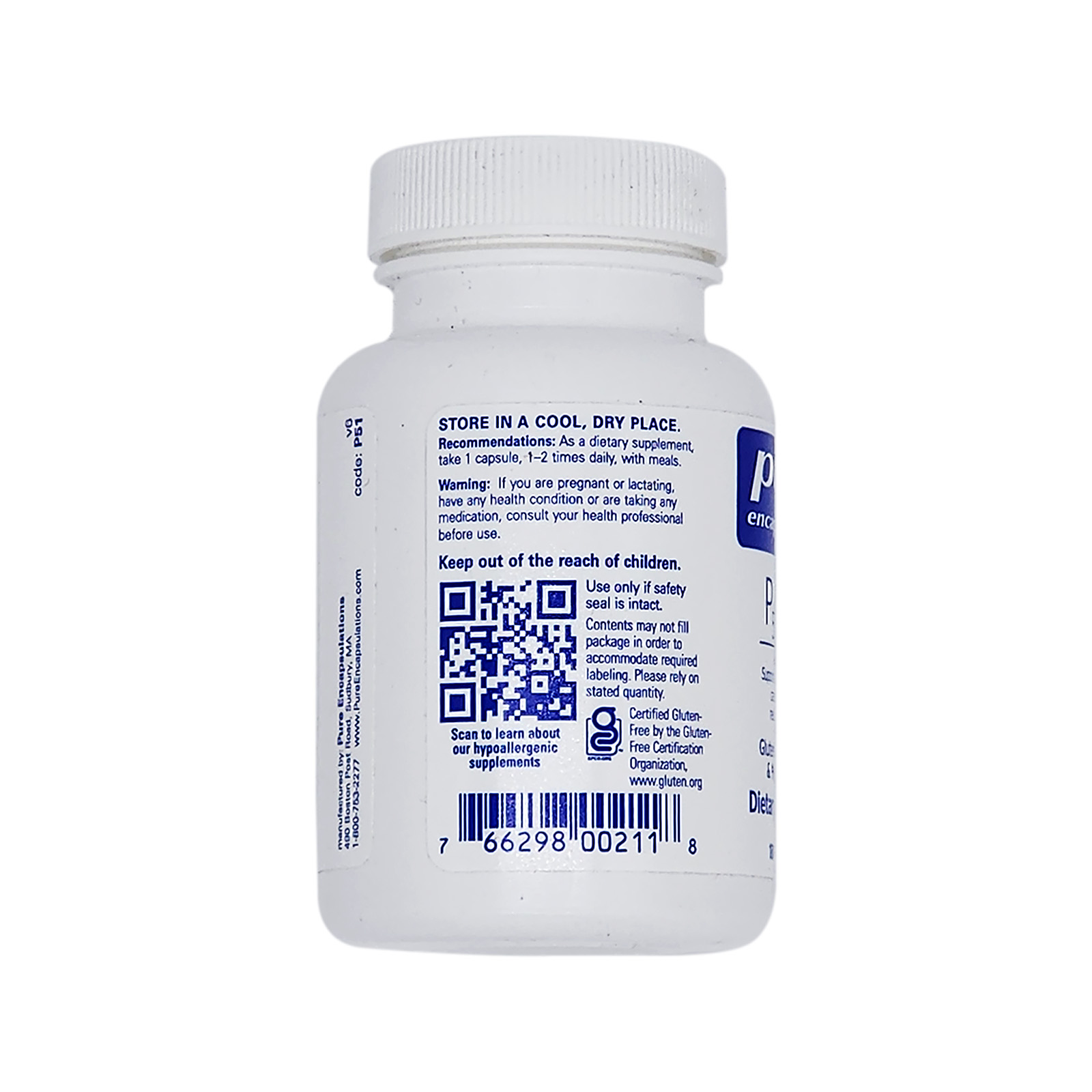 Pure Encapsulations P5P 50 - Activated Vitamin B6 180 Capsules