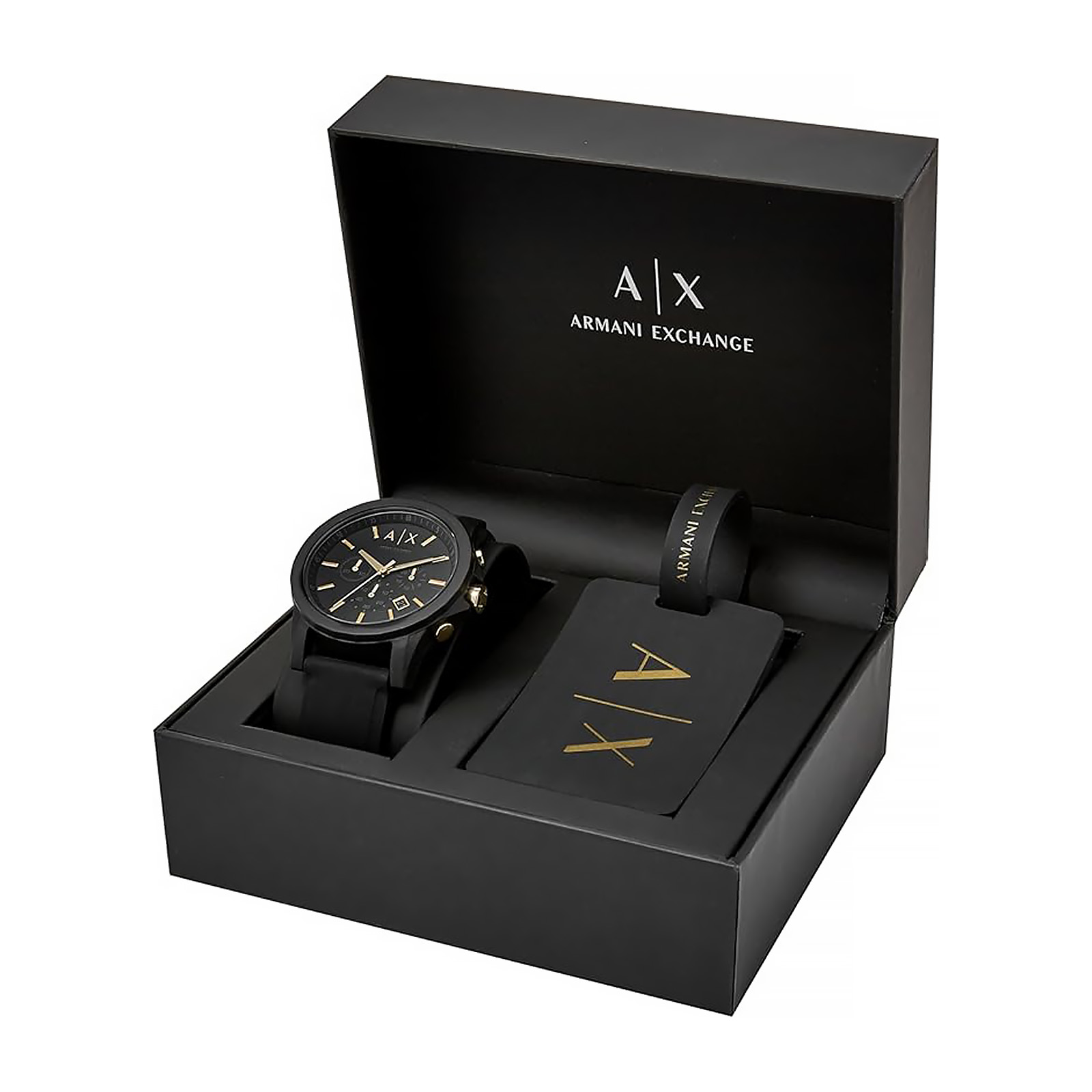 AX Armani Exchange Chronograph Watch for Men with Leather, Stainless Steel or Silicone Band