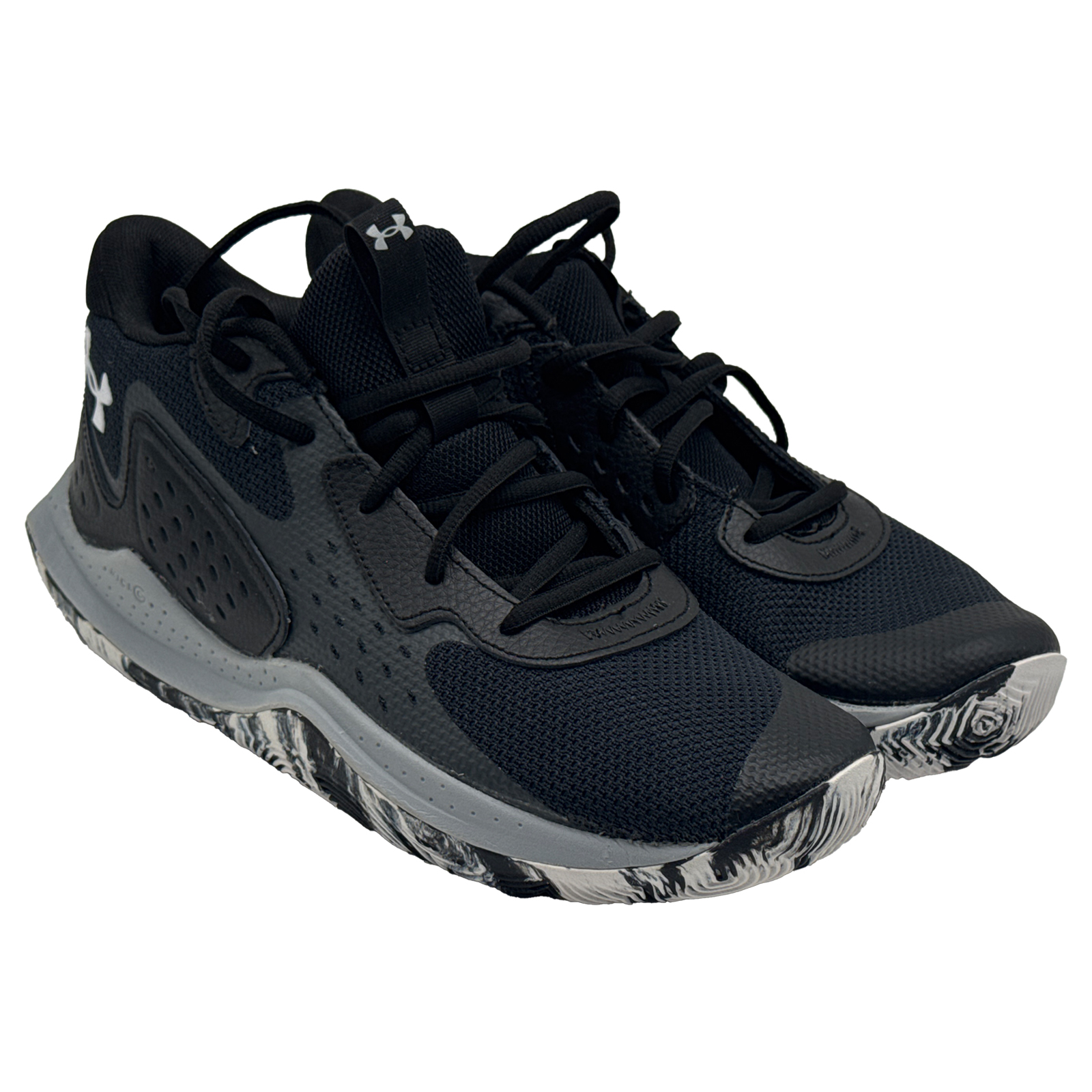Under Armour Unisex-Adult Jet '23 Basketball Shoe Black/Jet Gray/White Men-8.5