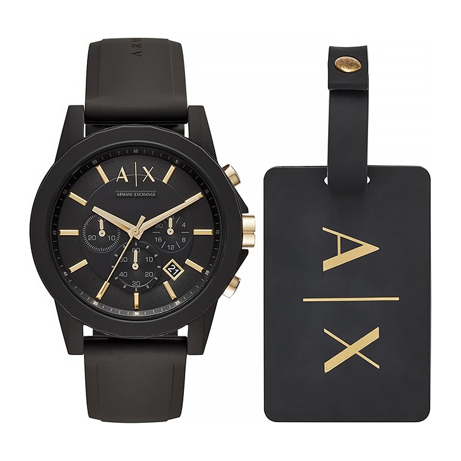 AX Armani Exchange Chronograph Watch for Men with Leather, Stainless Steel or Silicone Band