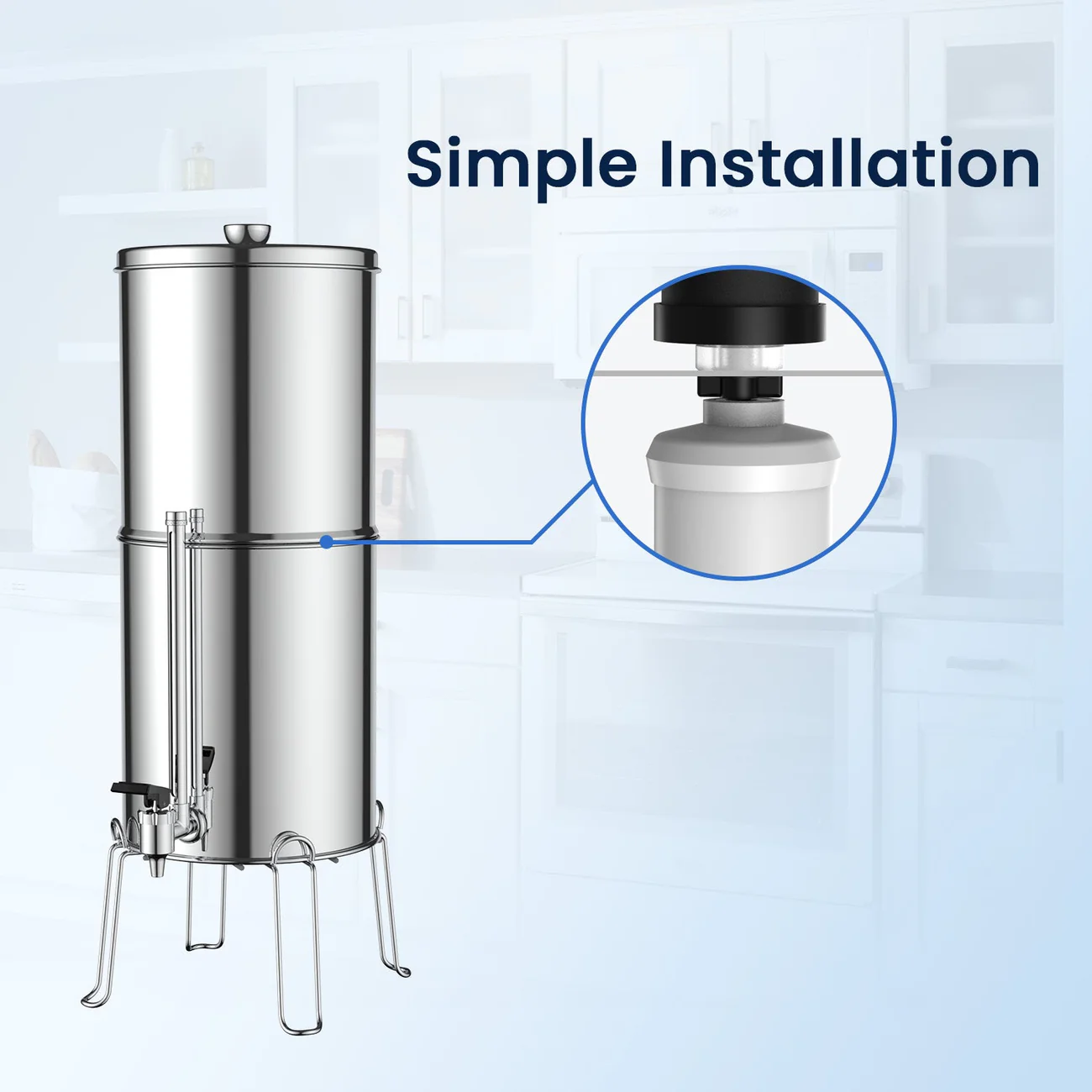 Glacier Fresh PF-2 Fluoride Reduction Water Filter GF-S001A-2