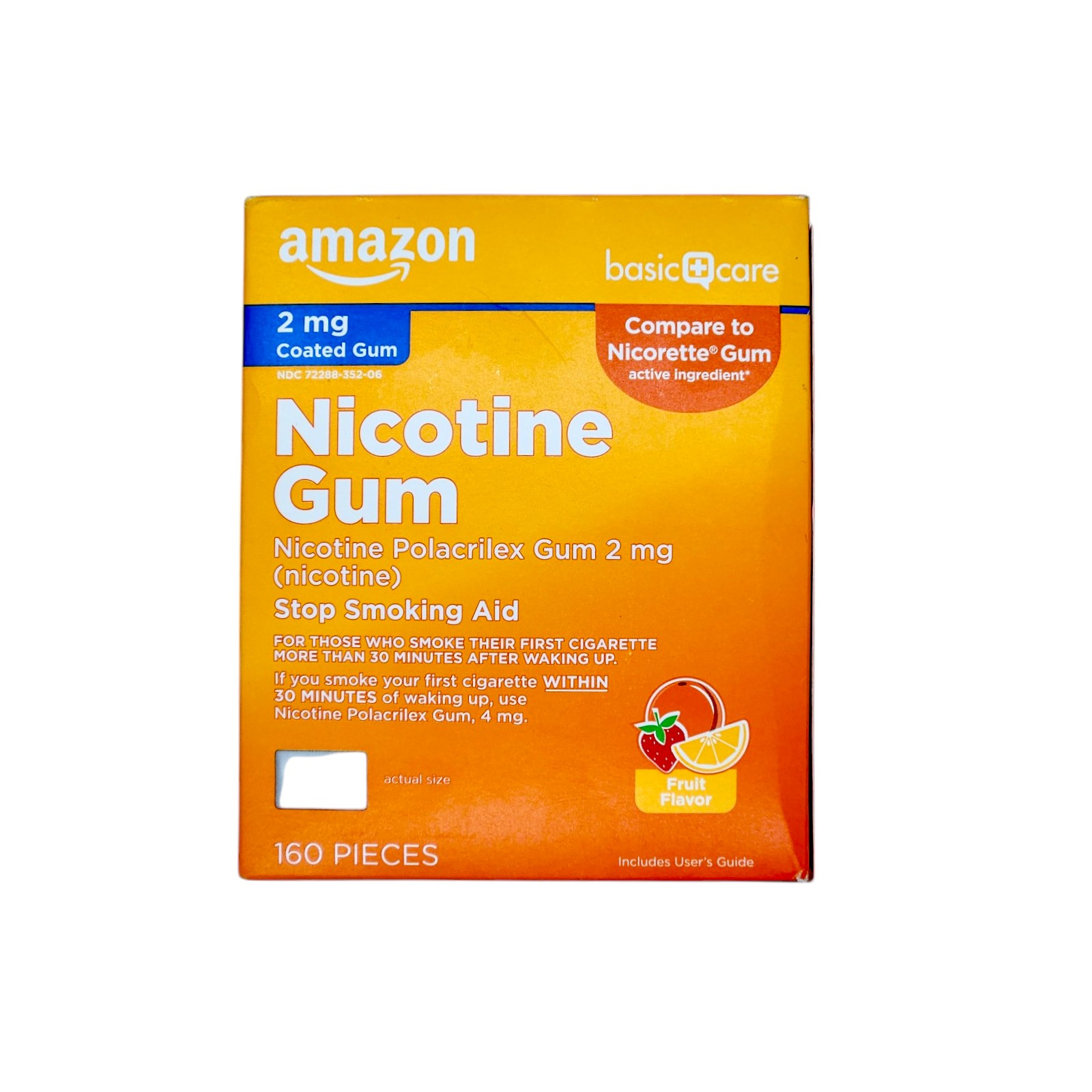 Amazon Nicotine Polacrilex Gum 2mg 160 Count Fruit Flavor Stop Smoke
