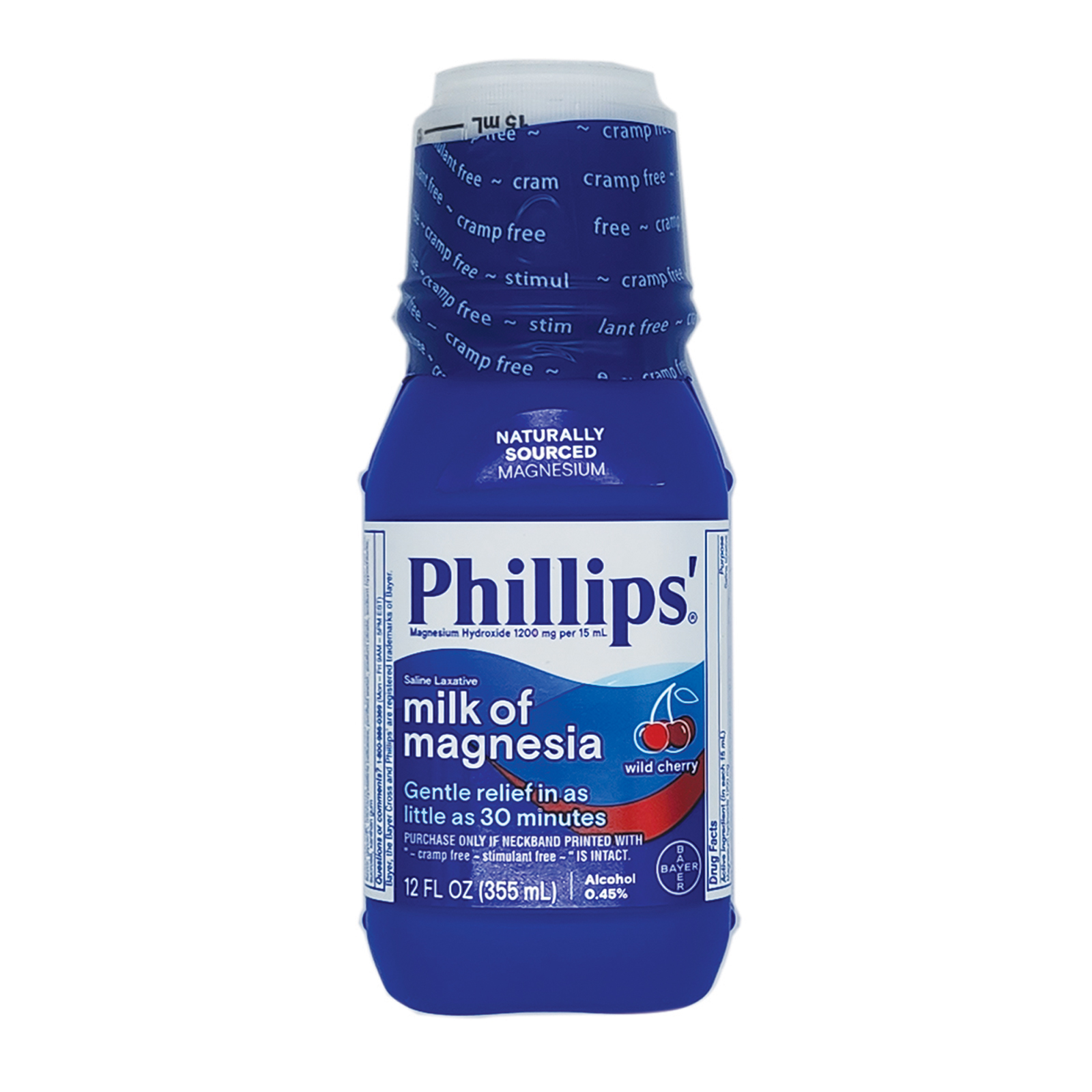 Phillip's Milk of Magnesia Liquid Laxative Constipation Relief -Cherry - 12oz